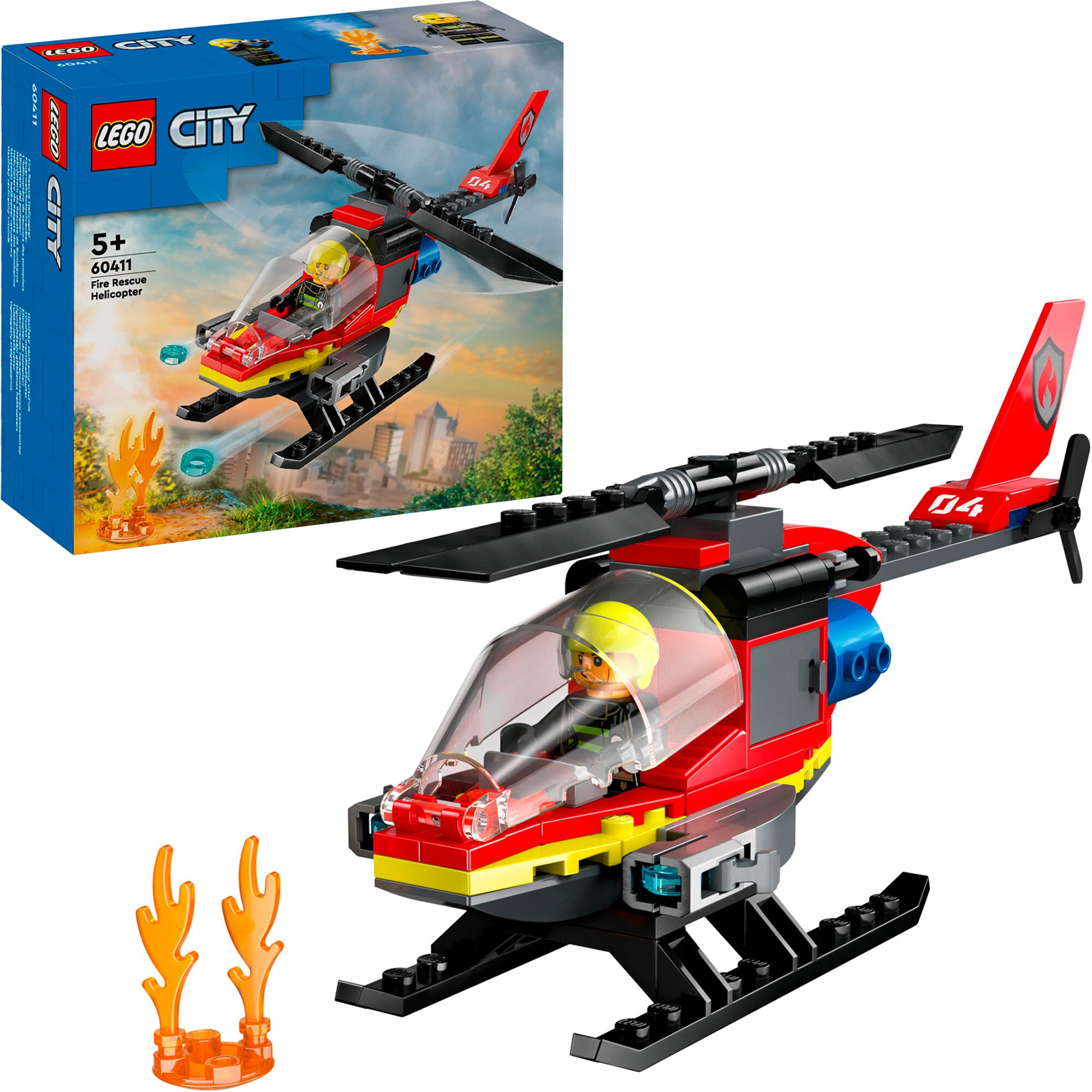 LEGO Konstruktionsspielzeug City Feuerwehrhubschrauber - Bild 1
