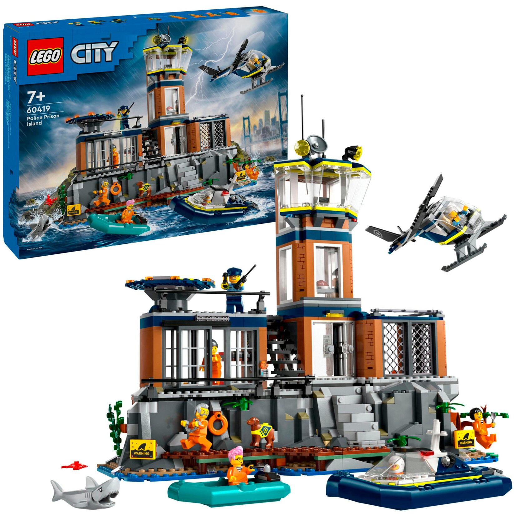 LEGO Konstruktionsspielzeug City Polizeistation auf der Gefängnisinsel