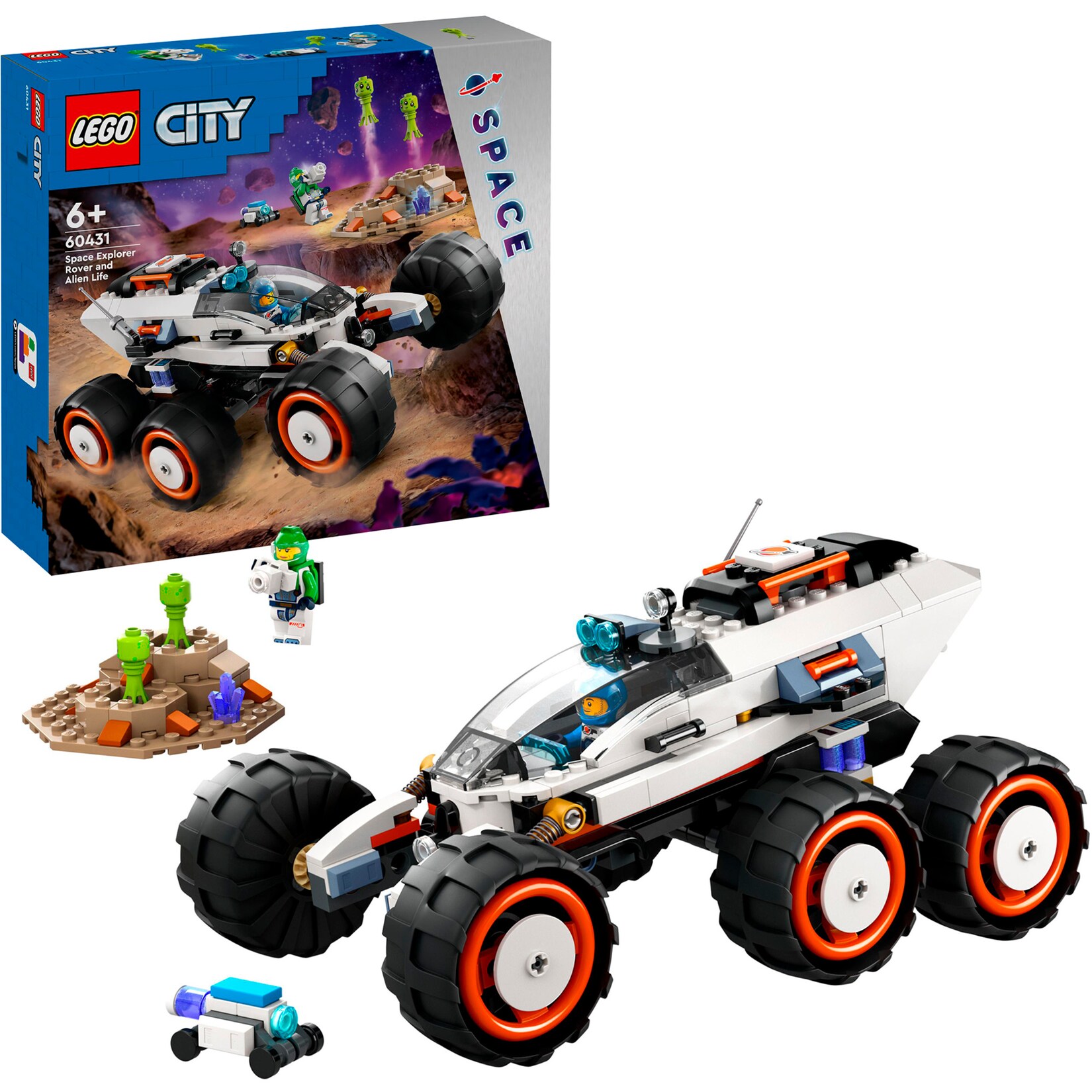 LEGO Konstruktionsspielzeug City Weltraum-Rover mit Außerirdischen