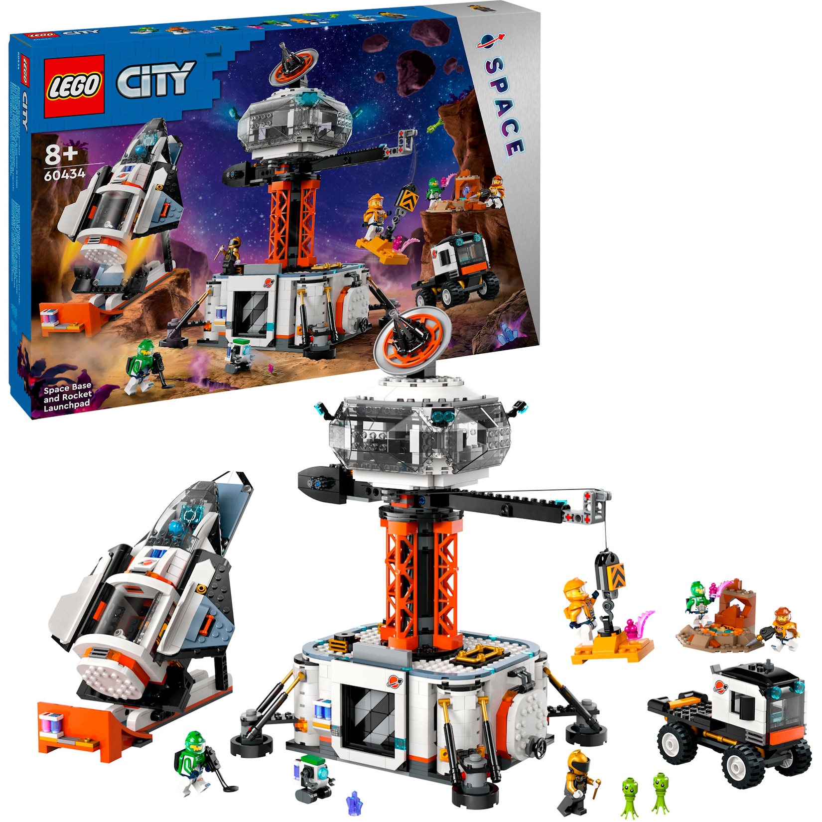 LEGO Konstruktionsspielzeug City Raumbasis mit Startrampe