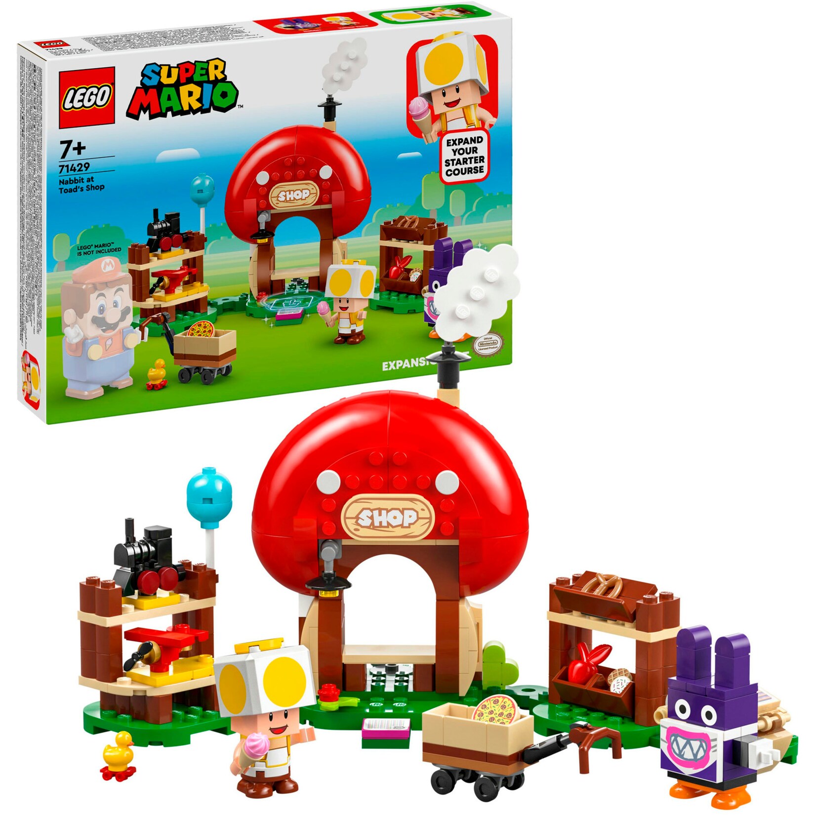 LEGO Konstruktionsspielzeug Super Mario Mopsie in Toads Laden - Erweiterungsset