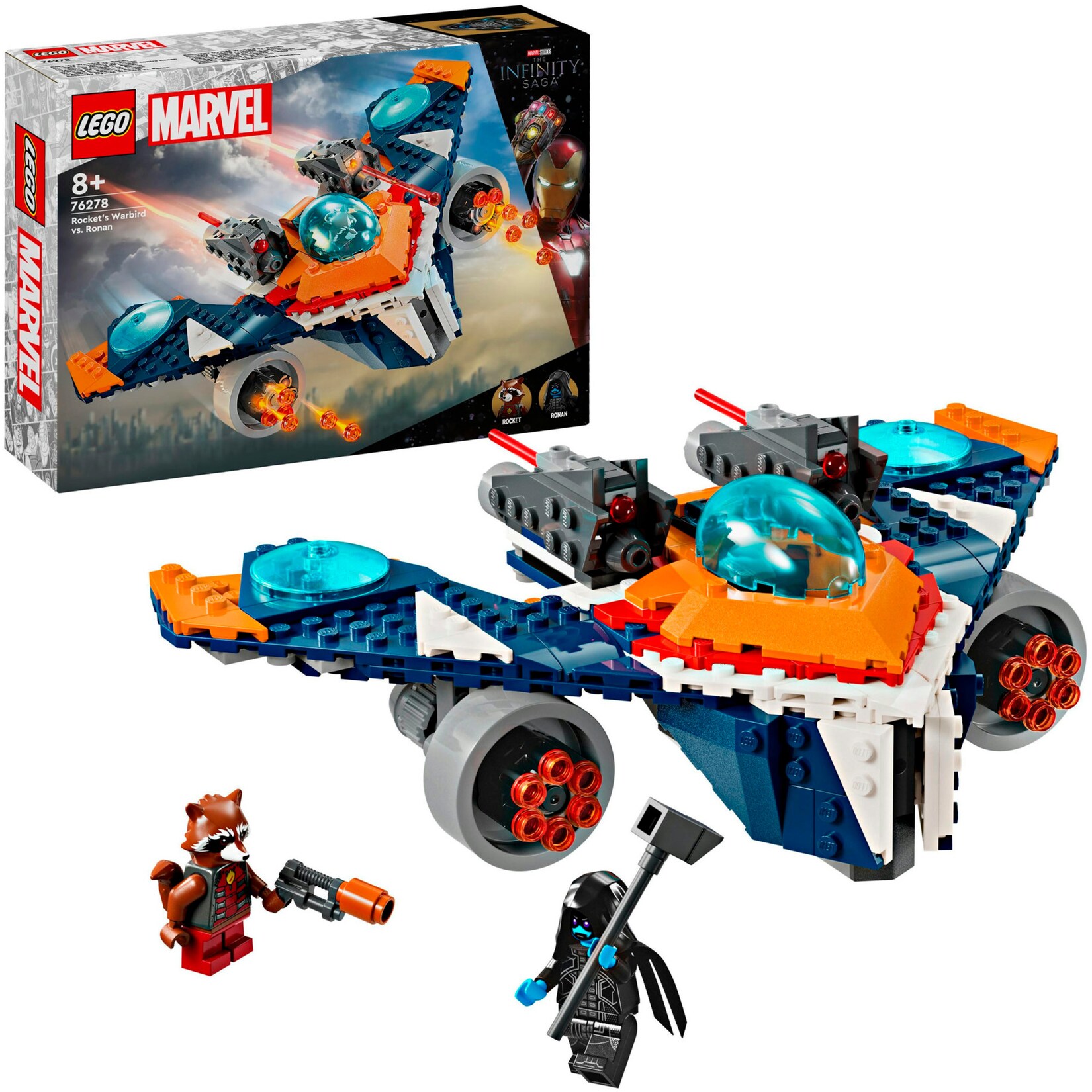 LEGO Konstruktionsspielzeug Marvel Super Heroes Rockets Raumschiff vs. Ronan