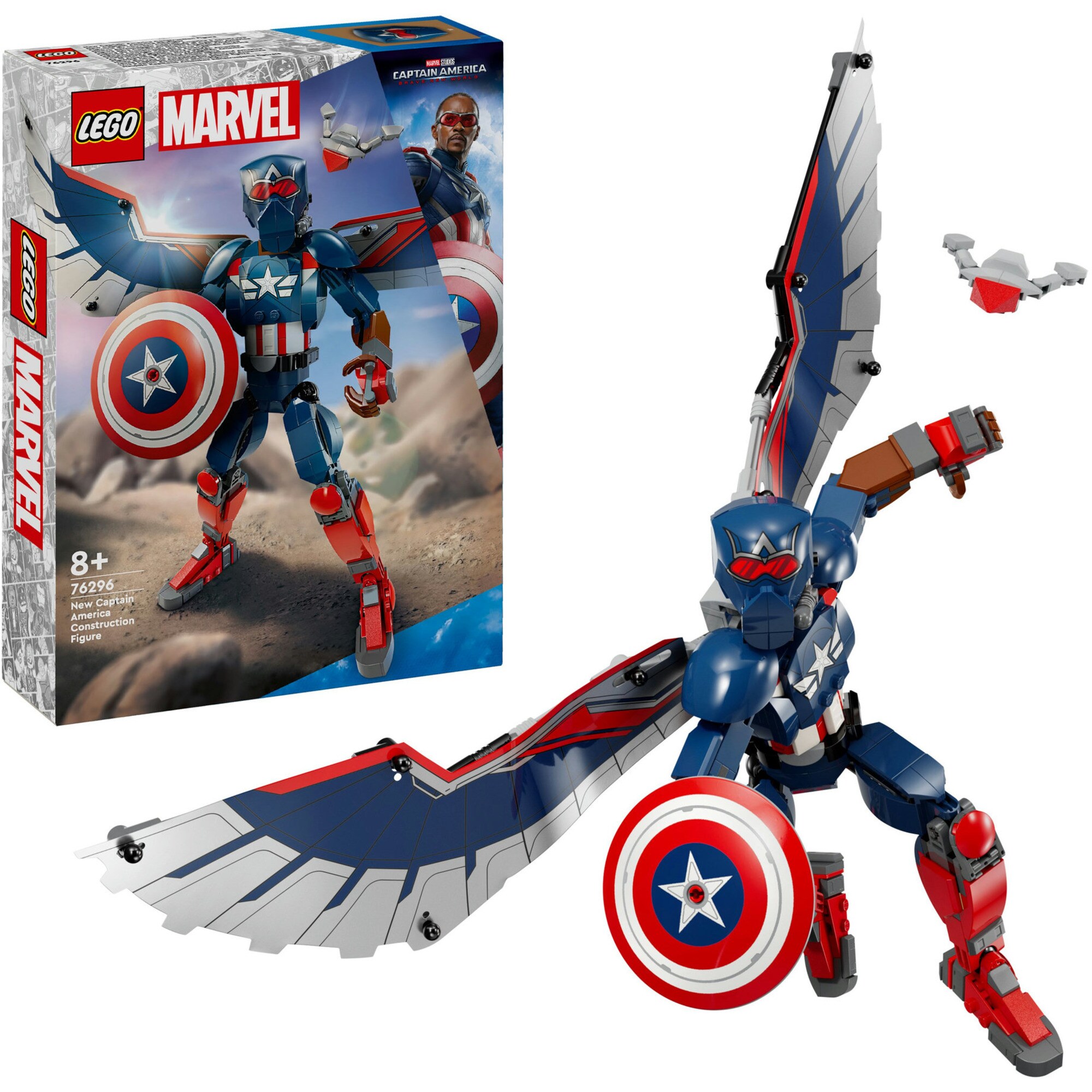 LEGO Konstruktionsspielzeug Marvel Super Heroes New Captain America Baufigur - Bild 1