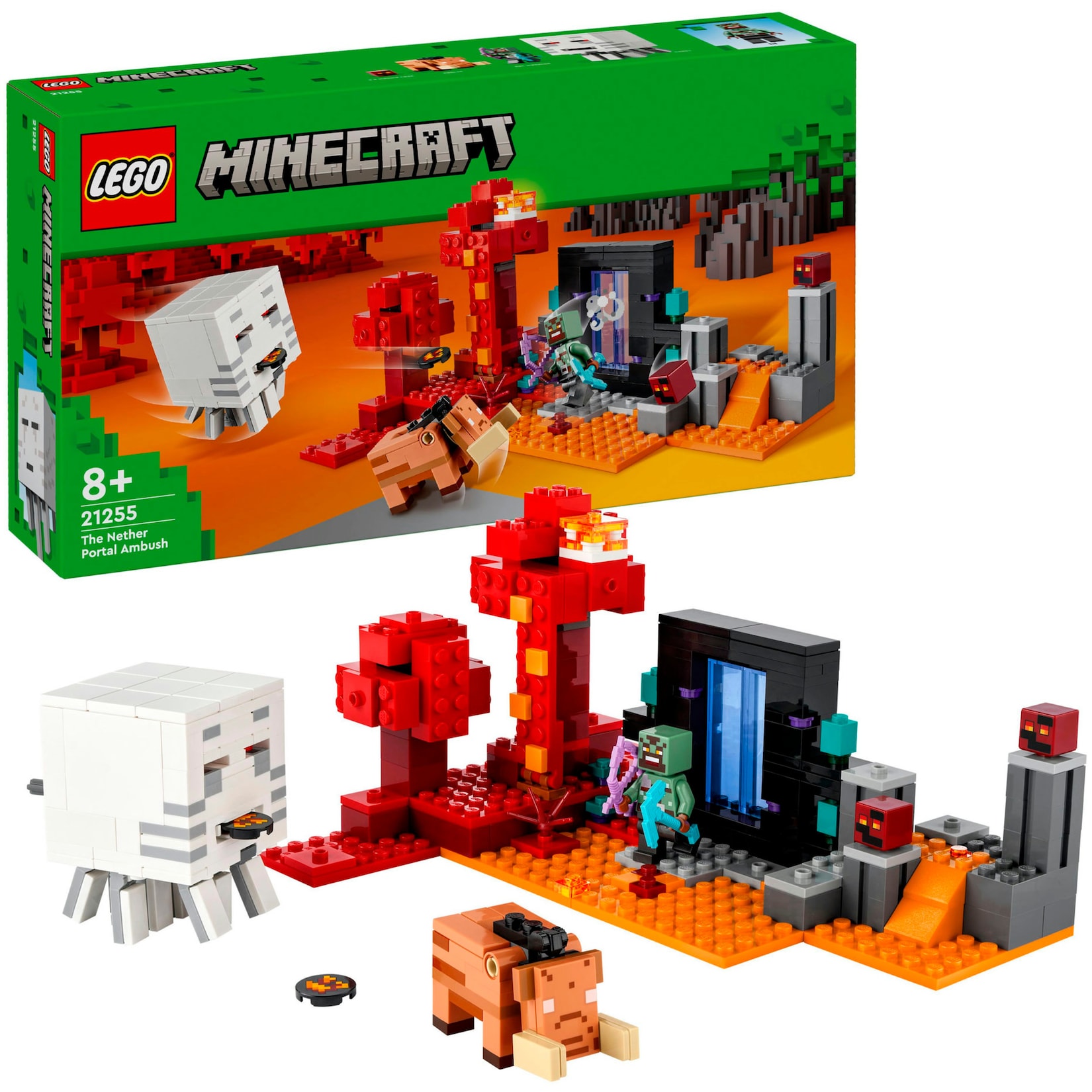LEGO Konstruktionsspielzeug Minecraft Hinterhalt am Netherportal