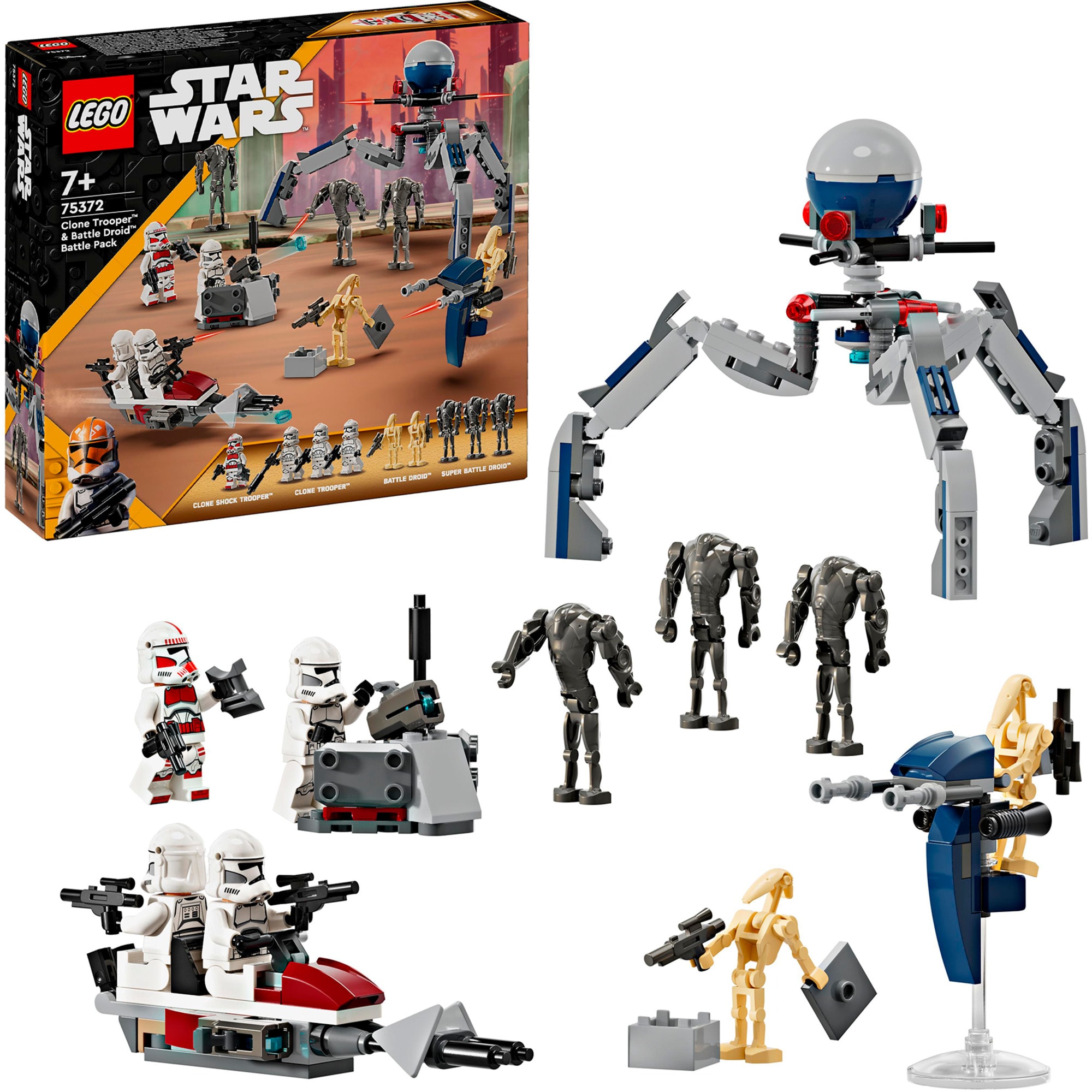 LEGO Konstruktionsspielzeug Star Wars Clone Trooper & Battle Droid Battle Pack - Bild 1