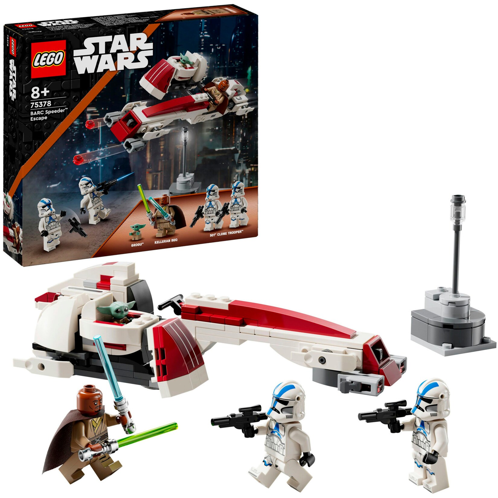 LEGO Konstruktionsspielzeug Star Wars Flucht mit dem BARC Speeder