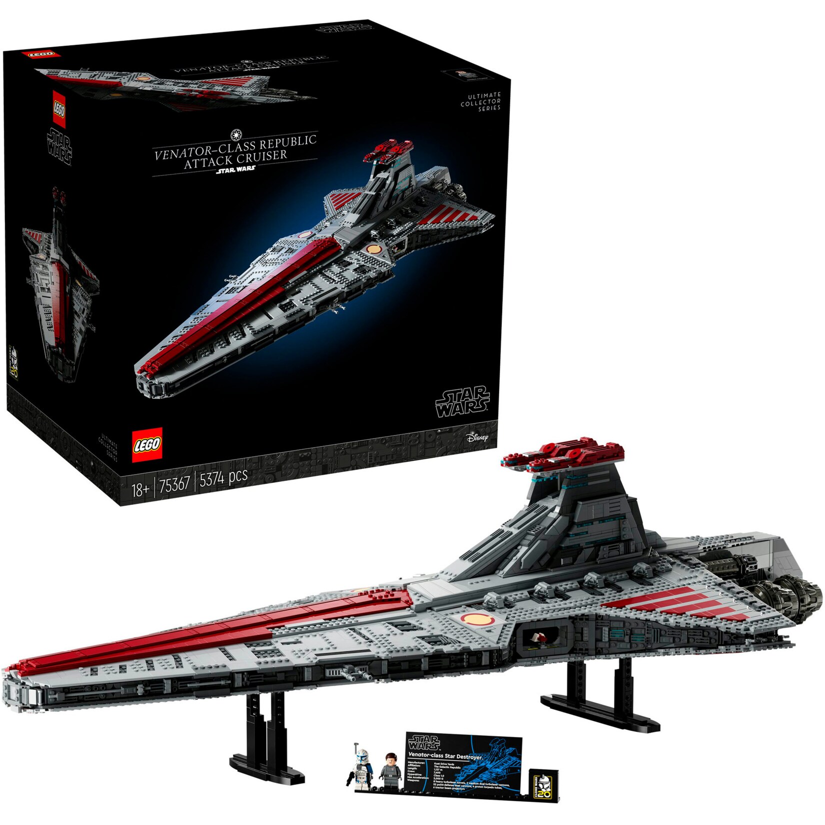 LEGO Konstruktionsspielzeug Star Wars Republikanischer Angriffskreuzer der Venator-Klasse | 05702017421476