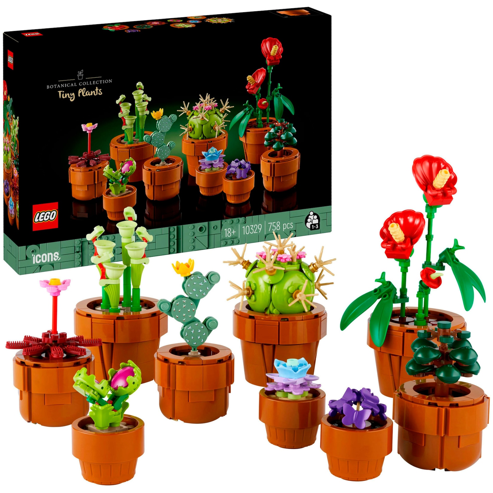LEGO Konstruktionsspielzeug Botanical Collection Mini Pflanzen