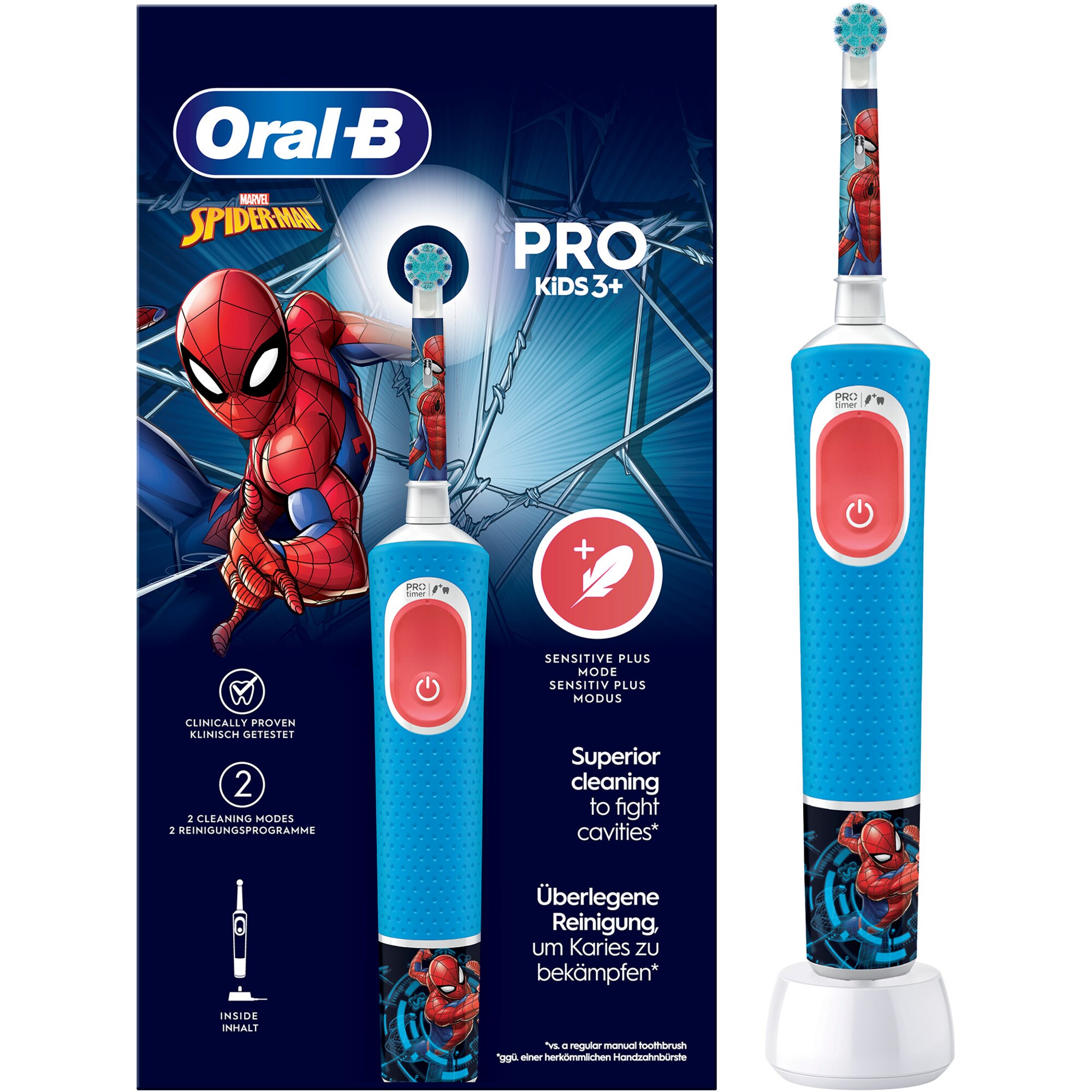 Oral-B Elektrische Zahnb&uuml;rste Oral-B Vitality Pro 103 Kids Spiderman - Bild 1