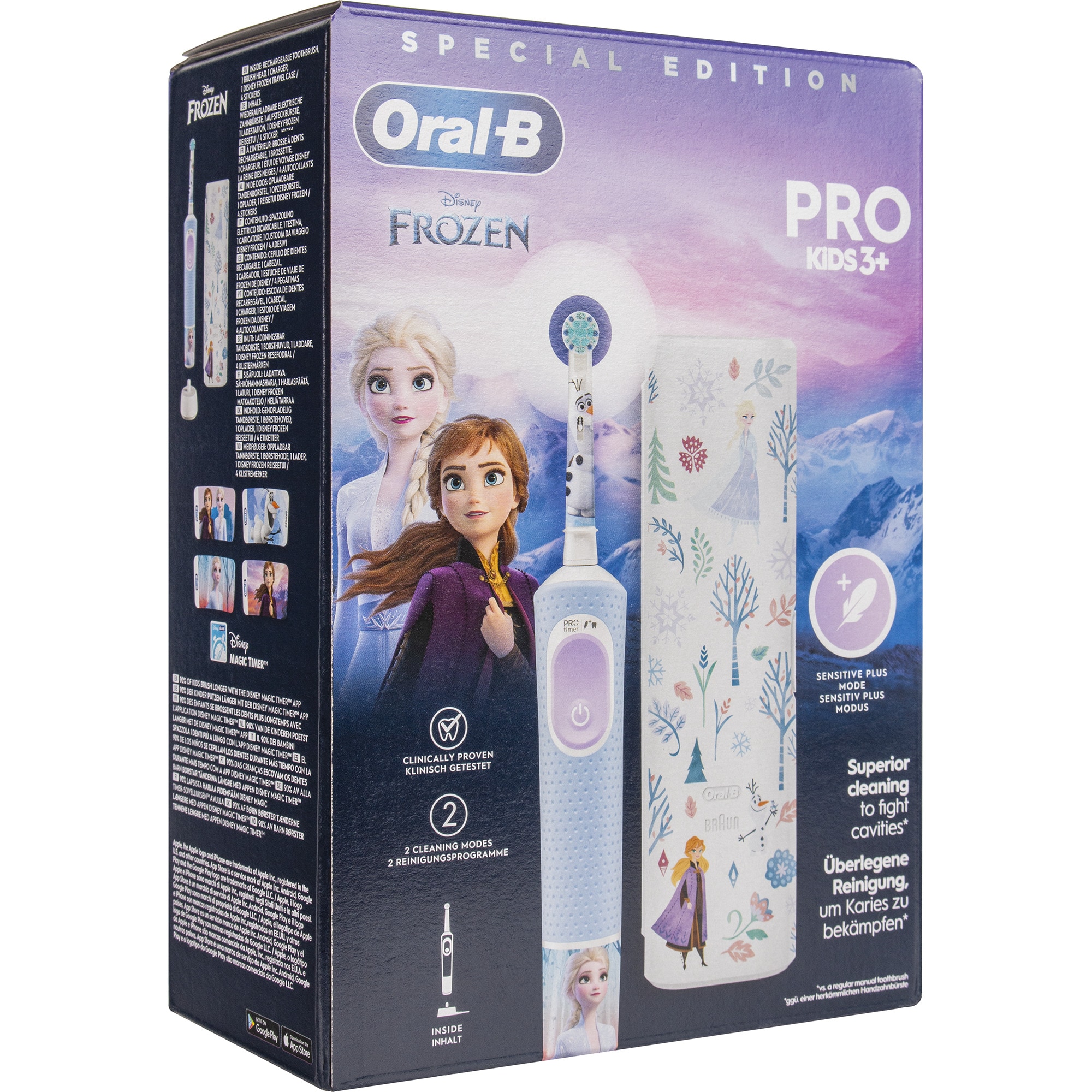 Oral-B Elektrische Zahnb&uuml;rste Oral-B Vitality Pro 103 Kids Frozen mit Reiseetui - Bild 1