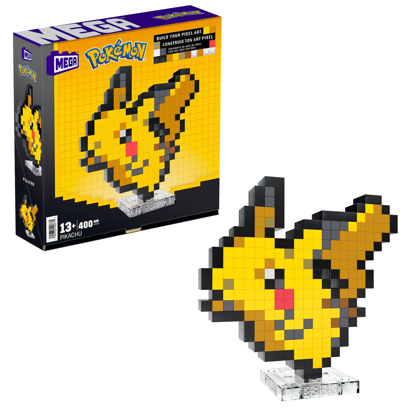 Mattel Konstruktionsspielzeug MEGA Pokémon Pikachu Pixel Art