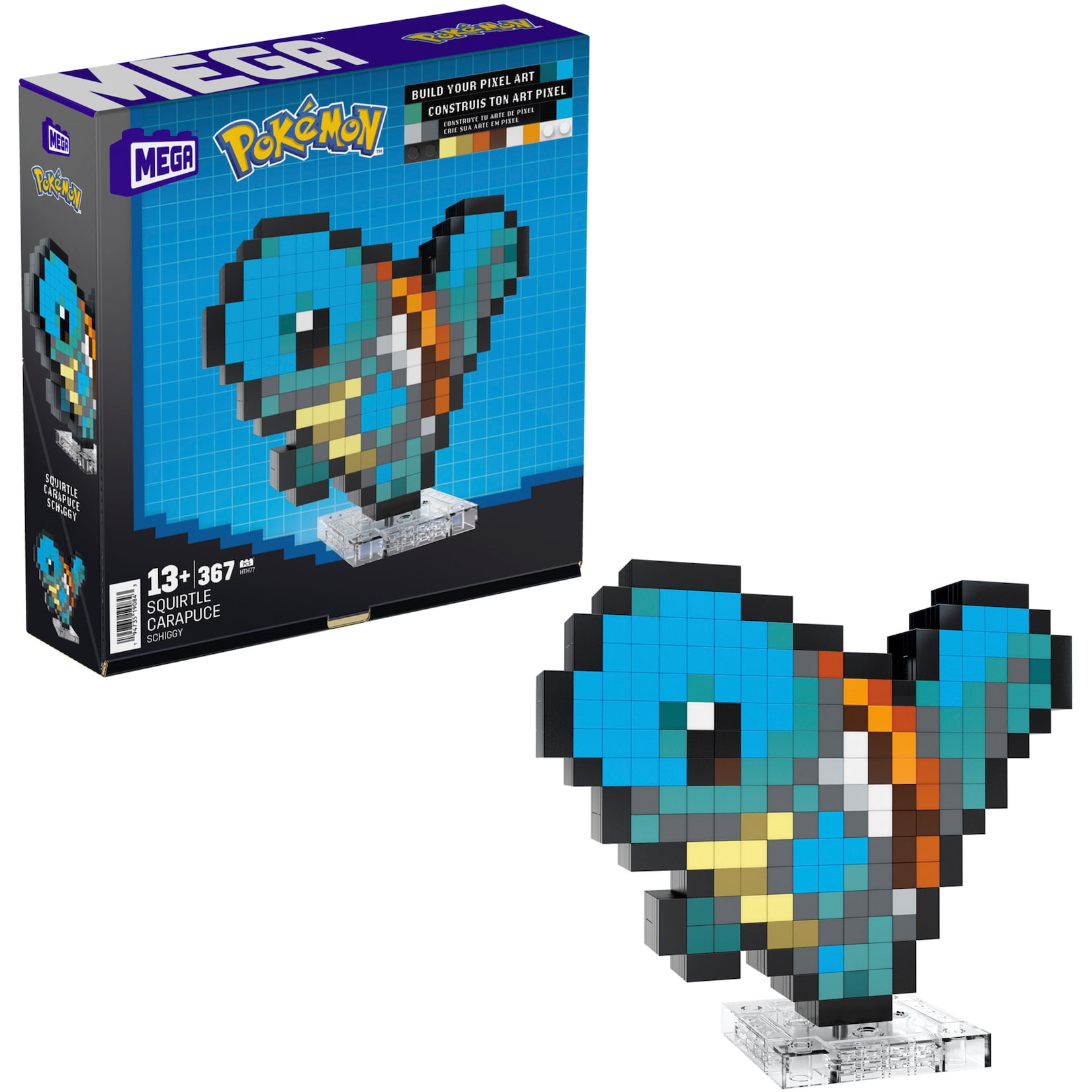 Mattel Konstruktionsspielzeug Pokémon Shiggy Pixel Art