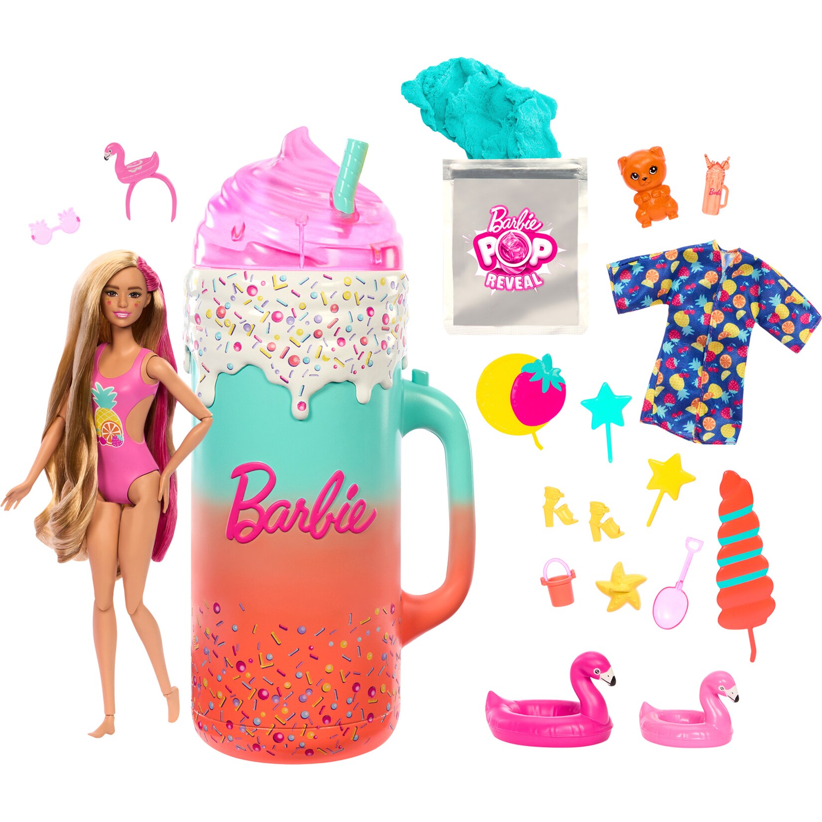 Barbie Puppe Barbie Pop! Reveal Fruit Series Geschenkset – Tropical Smoothie | 00194735178919