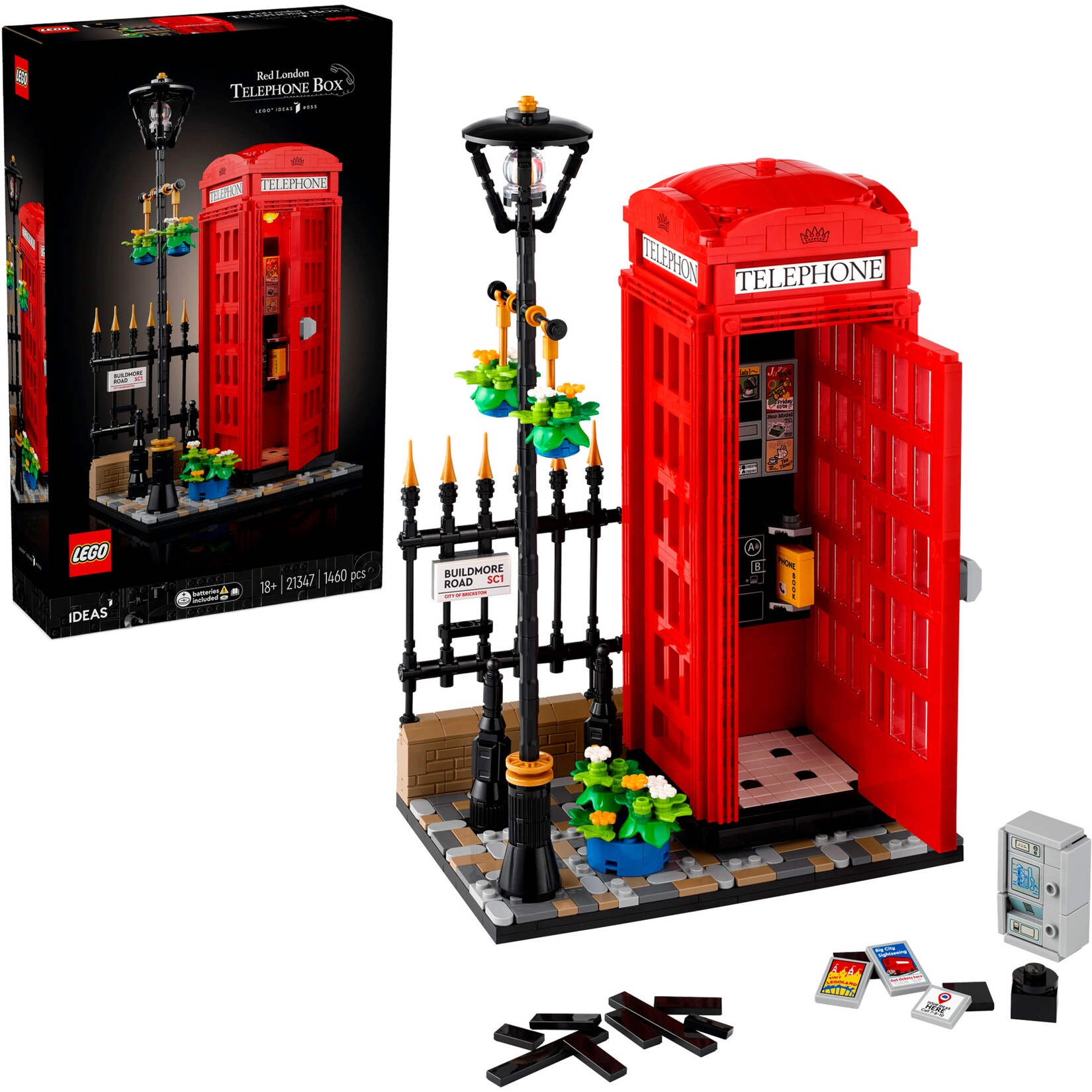 LEGO Konstruktionsspielzeug Ideas Rote Londoner Telefonzelle | 05702017599137