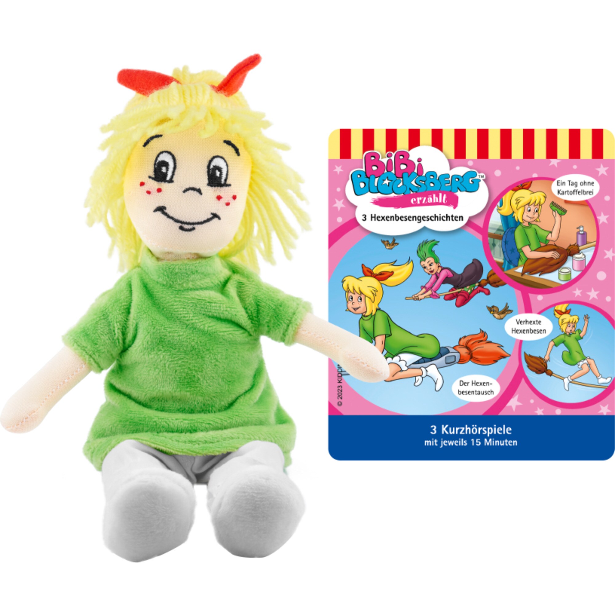 Tonies Spielfigur Bibi Blocksberg erz&auml;hlt - Hexenbesengeschichten Pl&uuml;sch - Bild 1