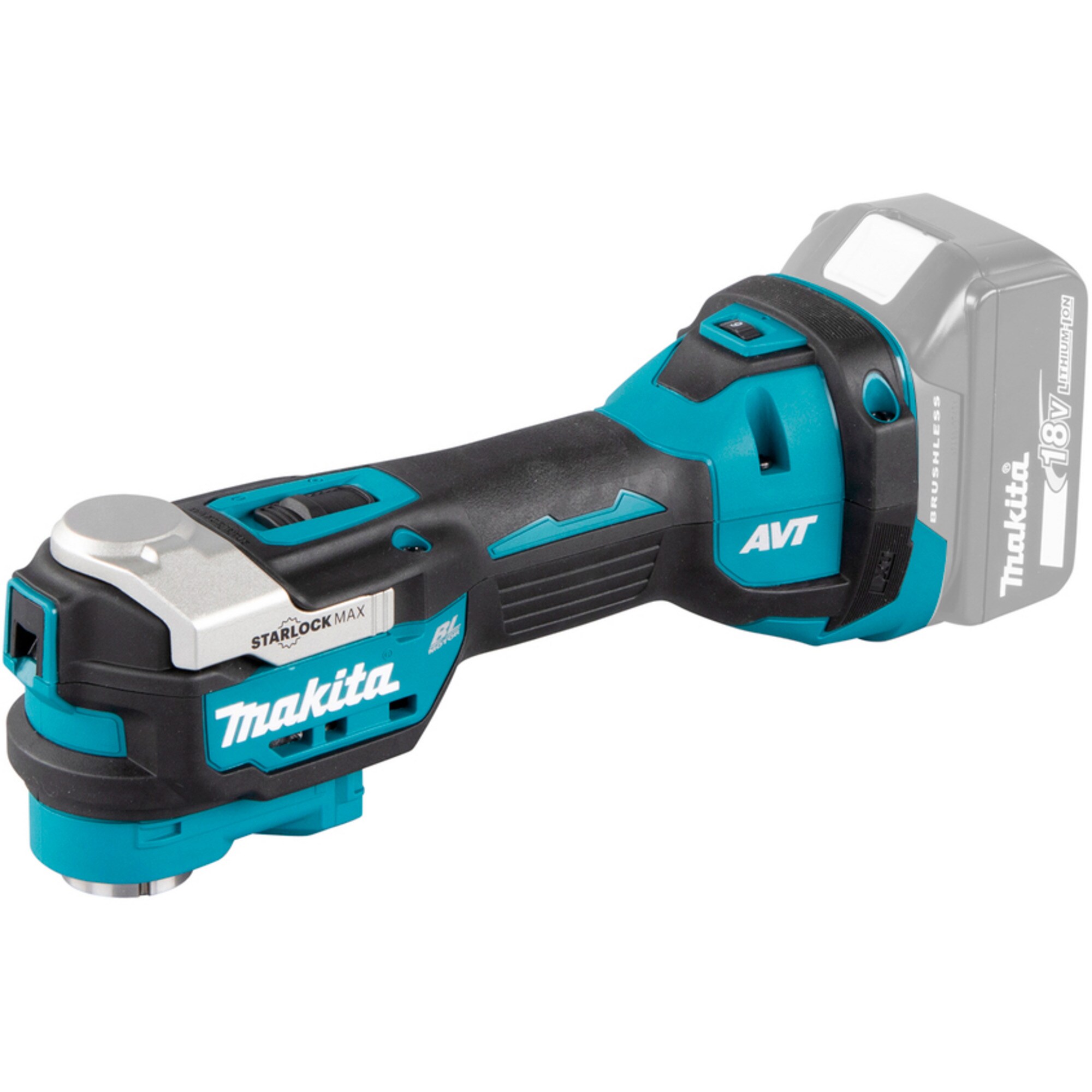 Makita Multifunktions-Werkzeug Akku-Multifunktions-Werkzeug DTM52ZJX2, 18Volt + 33-teiliges Zubeh&ouml;r - Bild 1