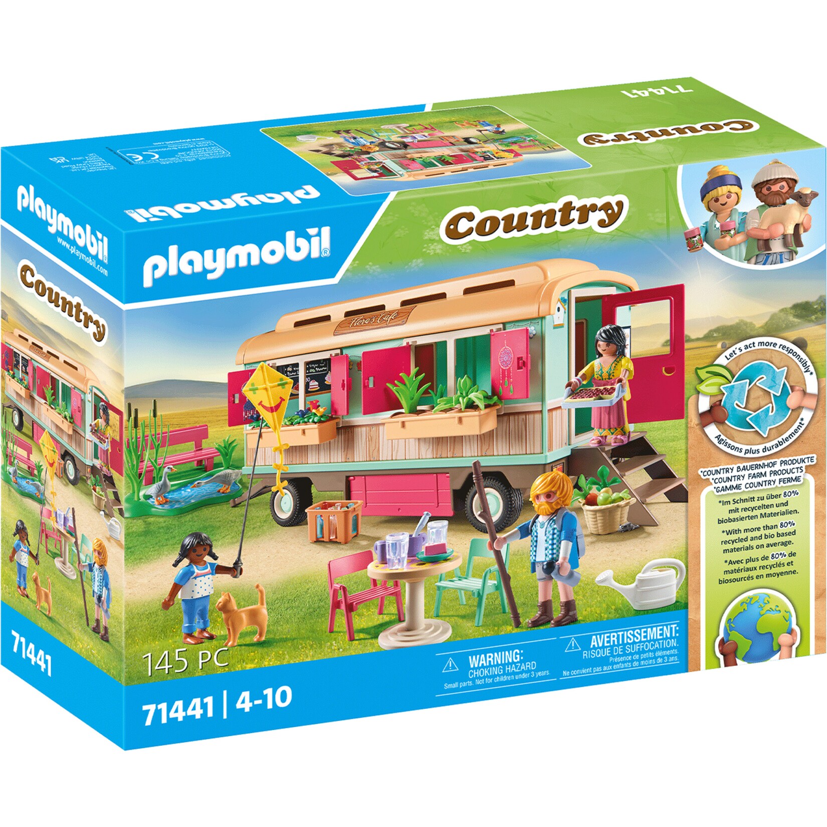PLAYMOBIL Konstruktionsspielzeug Country Gemütliches Bauwagencafé | 04008789714411