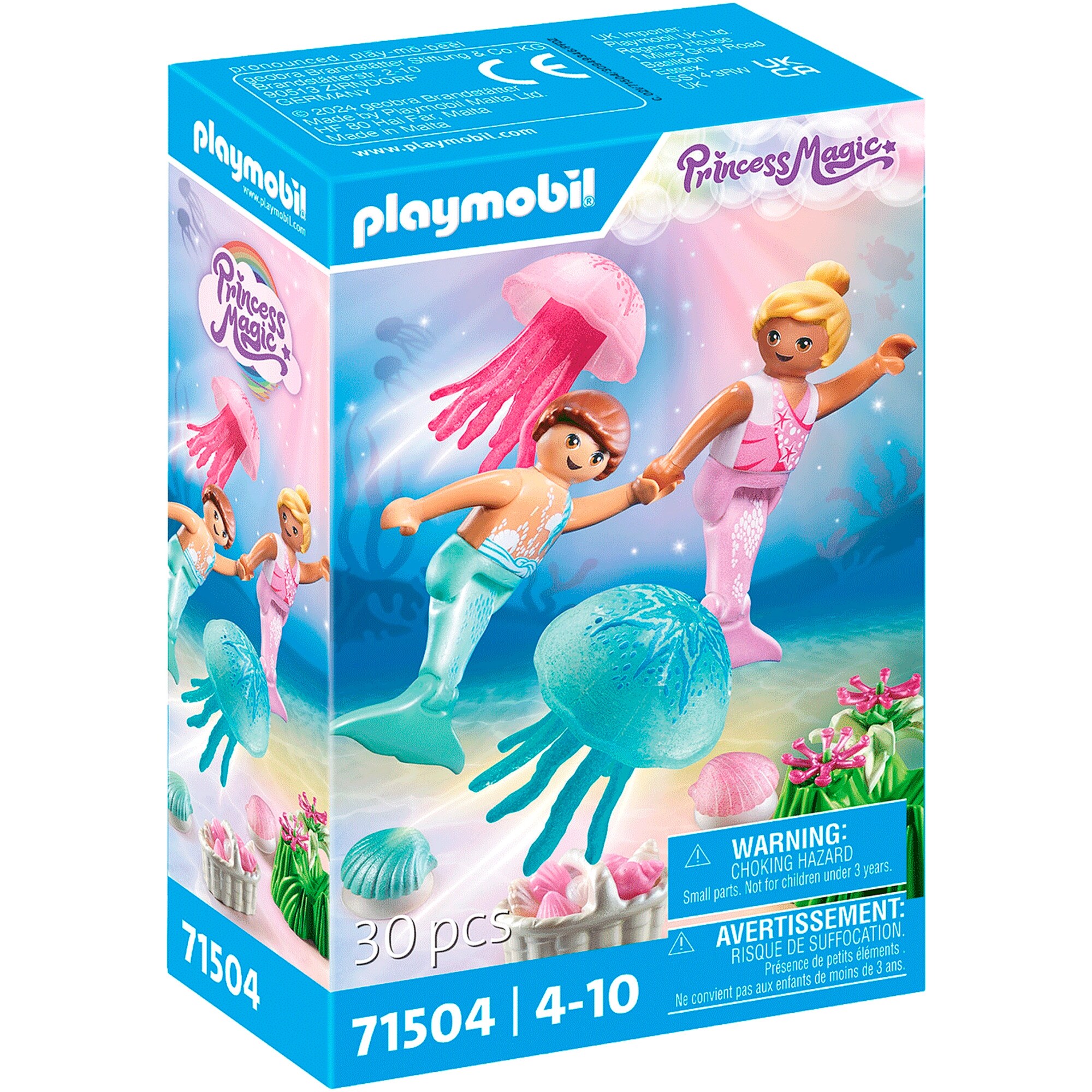 PLAYMOBIL Konstruktionsspielzeug Princess Magic Meerkinder mit Quallen - Bild 1