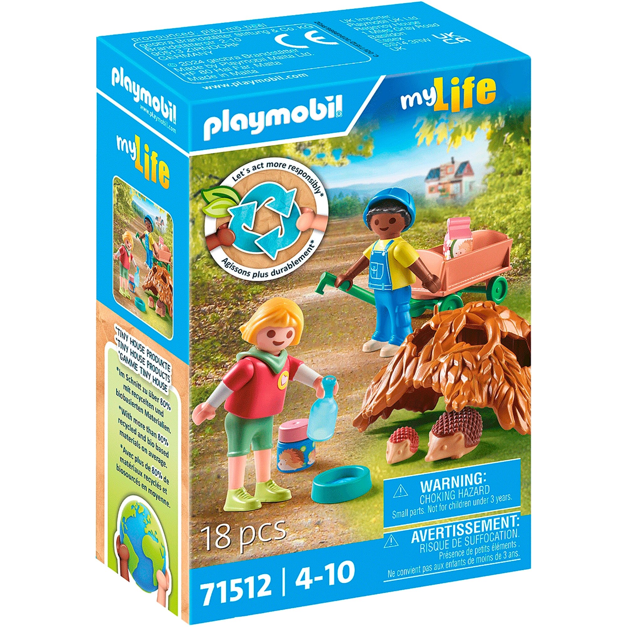 PLAYMOBIL Konstruktionsspielzeug City Life Pflege der Igelfamilie - Bild 1