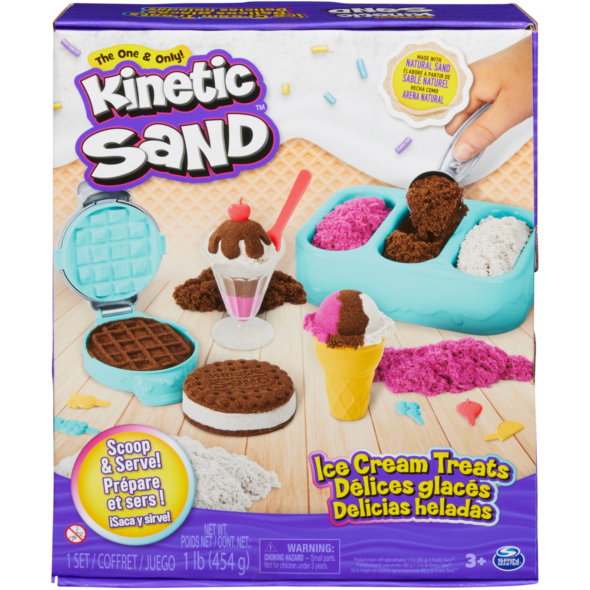 Kinetic Sand Spielsand Kinetic Sand - Eiscreme Set - Bild 1