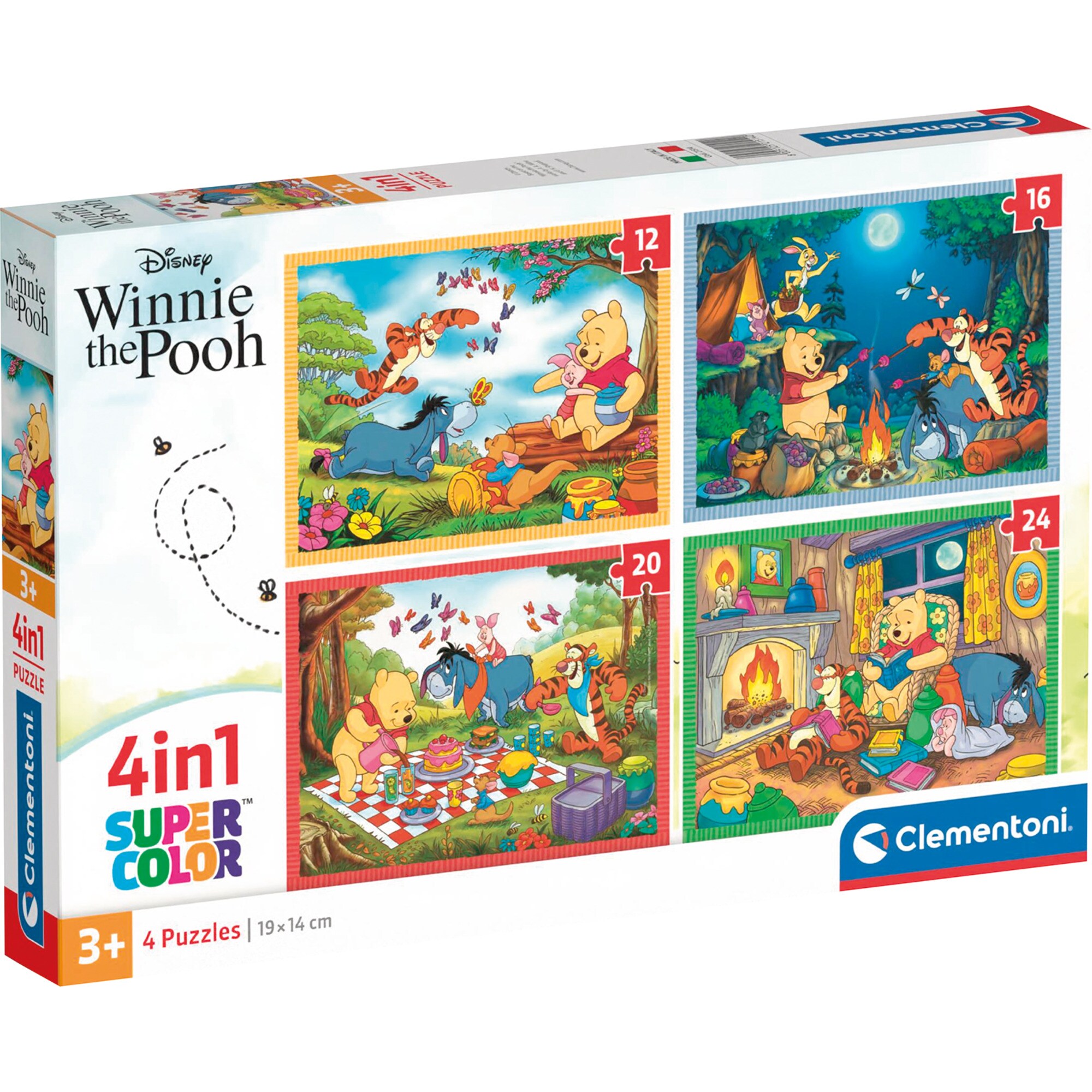 Clementoni Puzzle Supercolor 4 in 1 - Disney Winnie the Pooh online ...