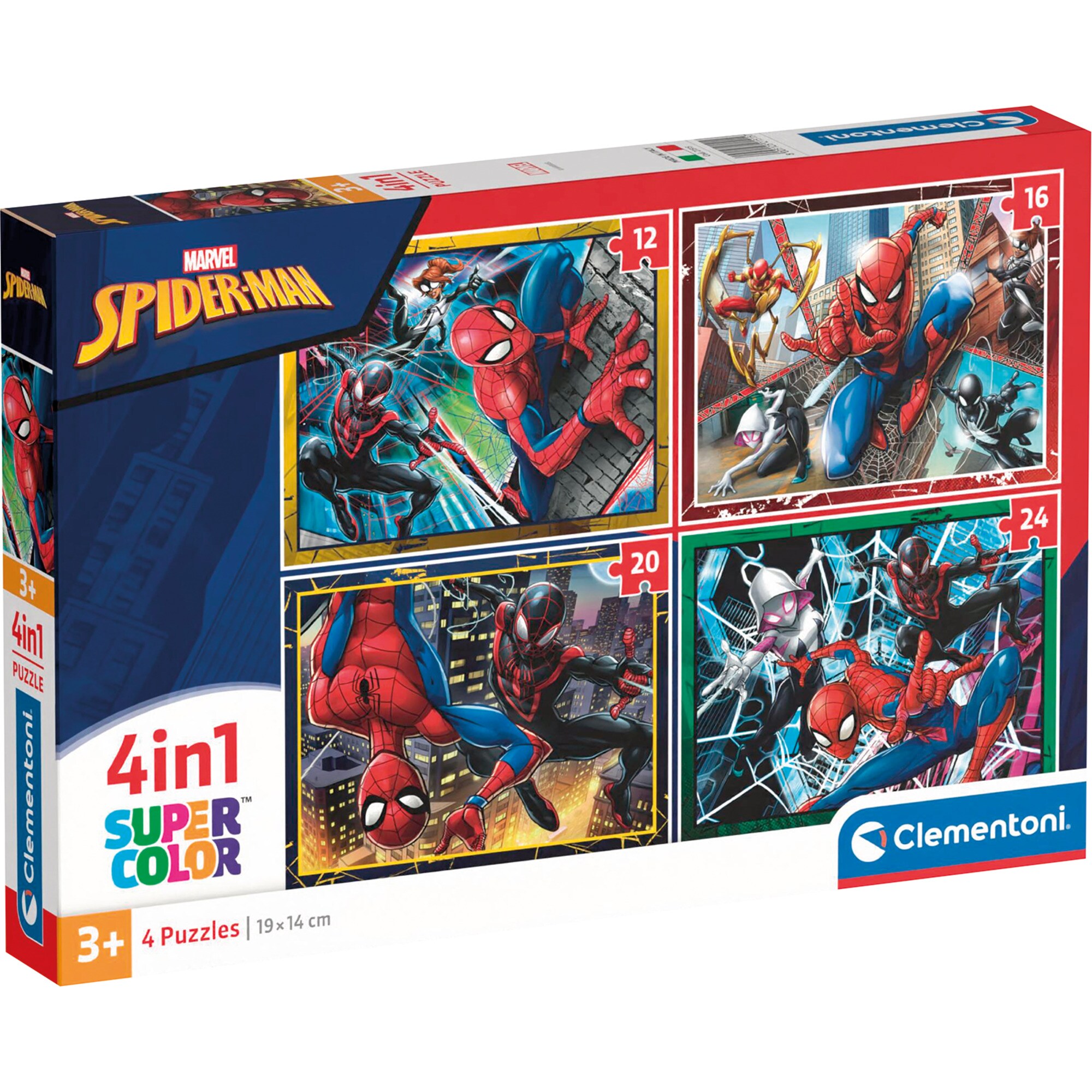 Clementoni Puzzle Supercolor 4 in 1 - Marvel Spiderman online kaufen ...