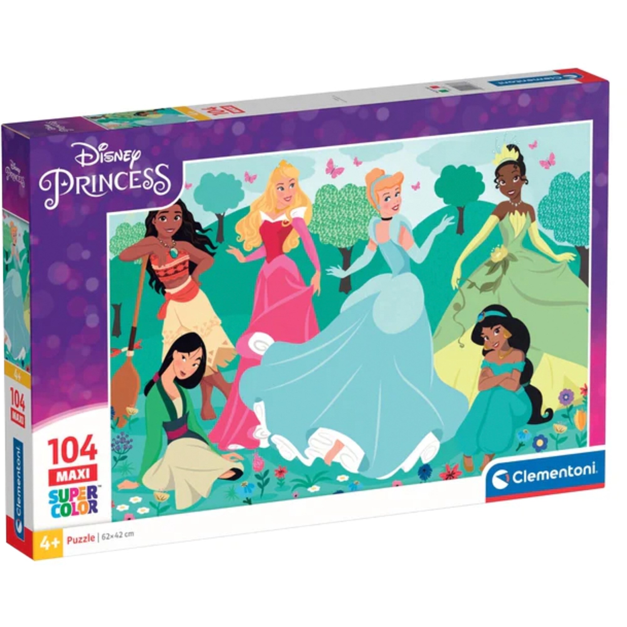 Clementoni Puzzle Supercolor Maxi - Disney Princess - Bild 1
