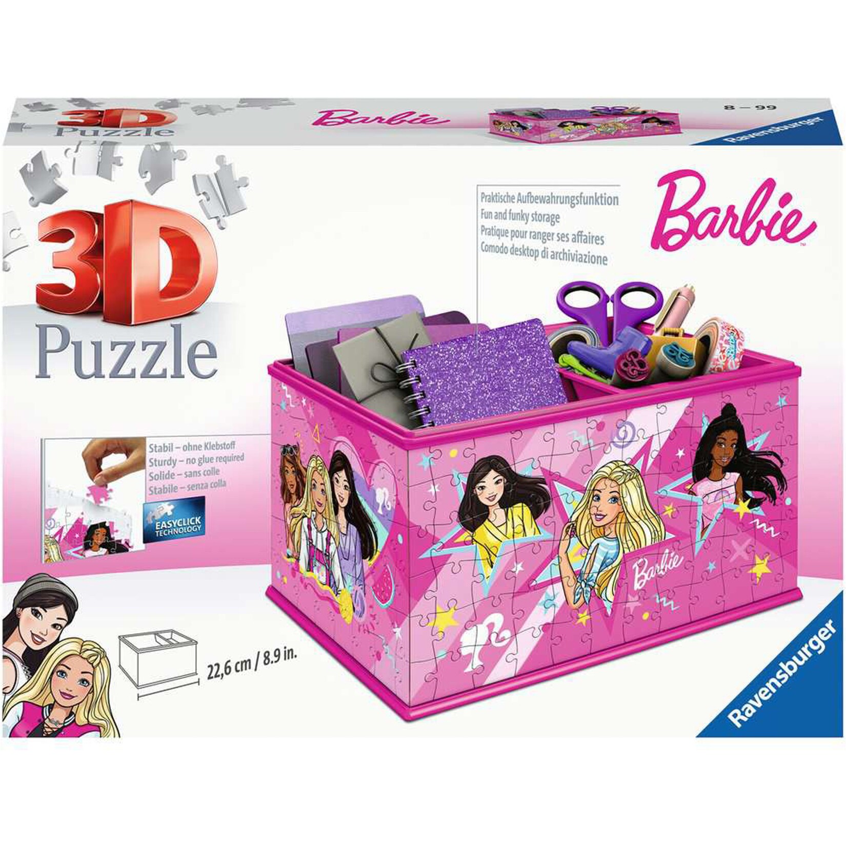 Ravensburger Puzzle 3D Puzzle Aufbewahrungsbox Barbie