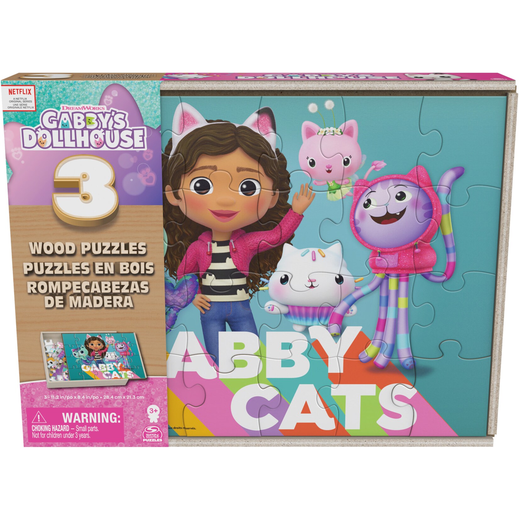 Spinmaster Puzzle DreamWorks Gabby’s Dollhouse – Holzpuzzle-Sammlung | 00778988457542