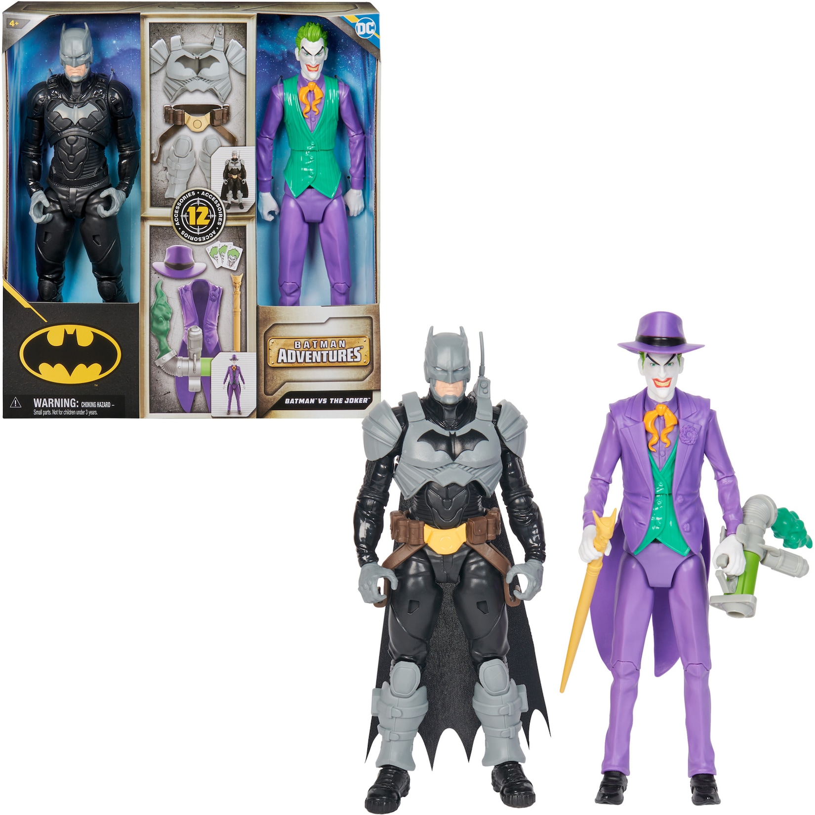 Spin Master Spielfigur Batman Adventures - Batman vs The Joker