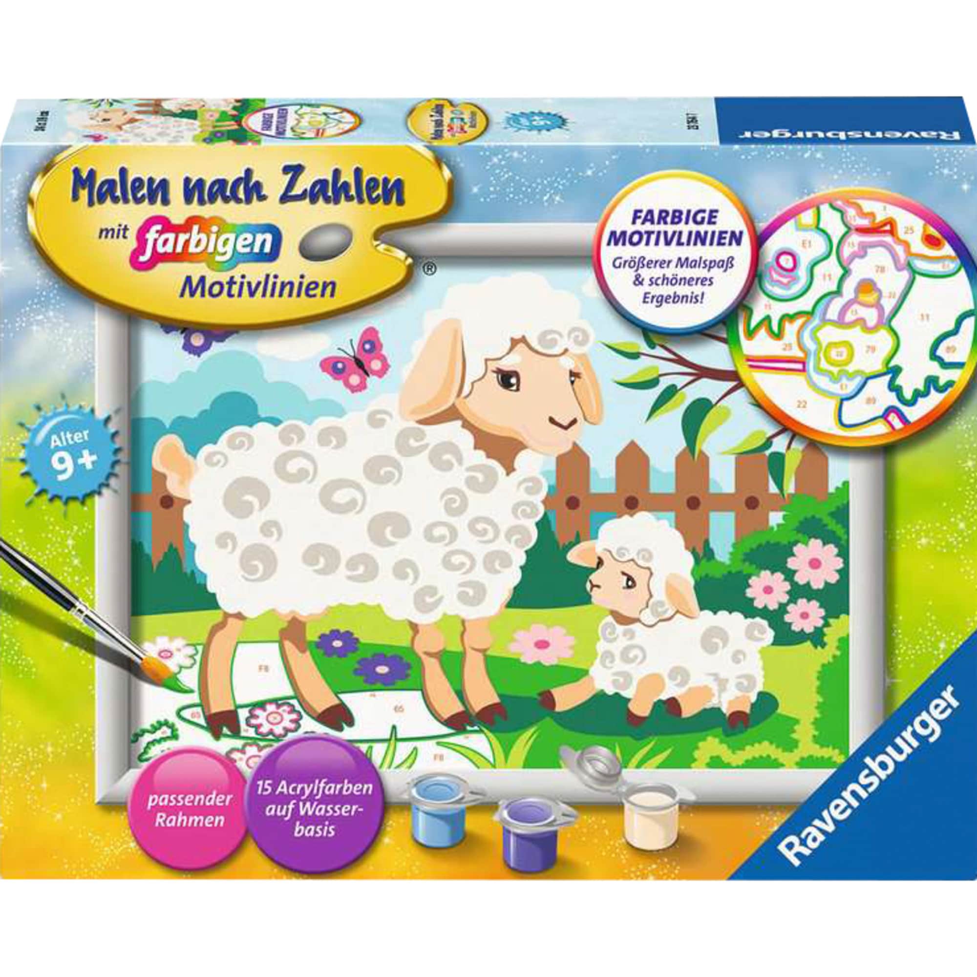 Ravensburger Malen Malen nach Zahlen - Schaf mit L&auml;mmchen - Bild 1