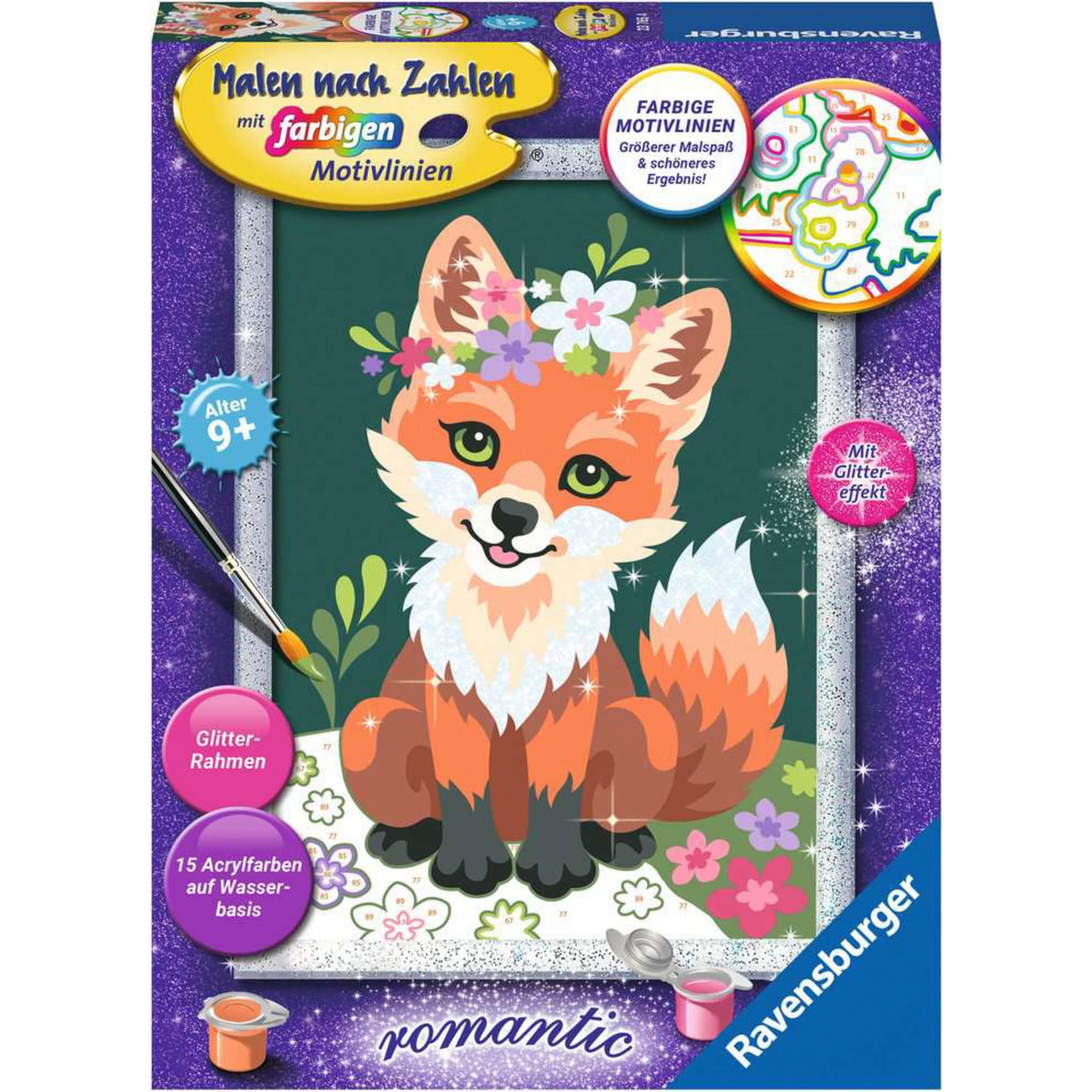 Ravensburger Malen Malen nach Zahlen - Blumiger Fuchs - Bild 1