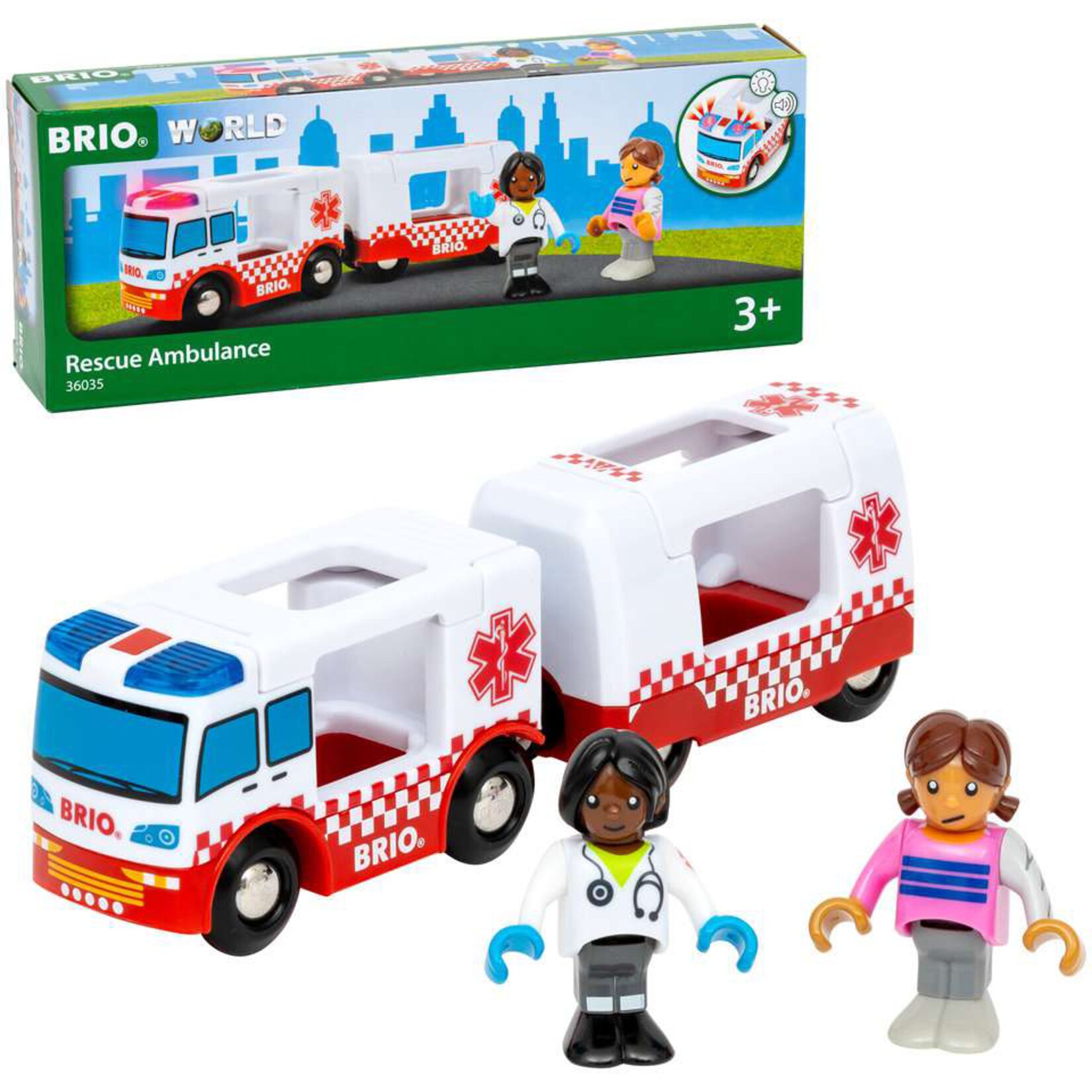BRIO Spielfahrzeug World Rettungswagen | 07312350360356