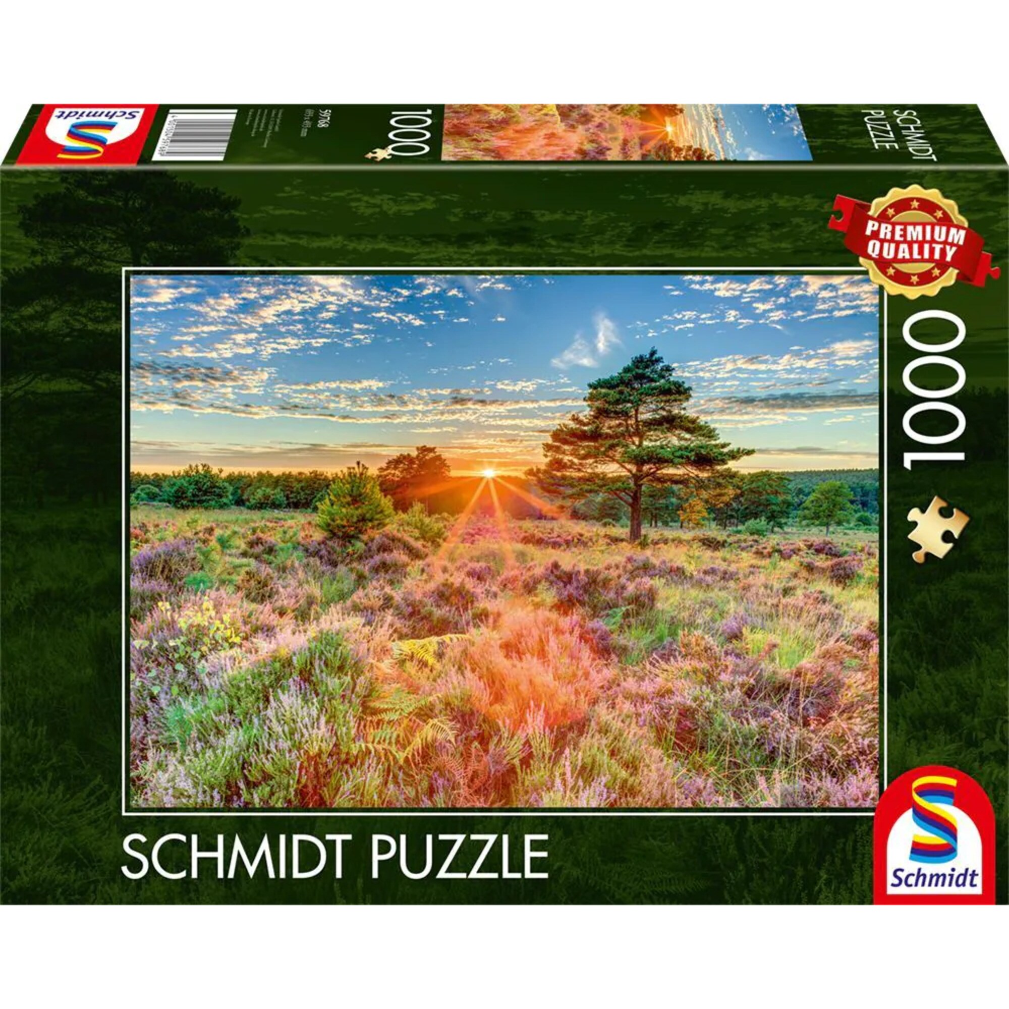 Schmidt Spiele Puzzle Heide im Sonnenuntergang - Bild 1