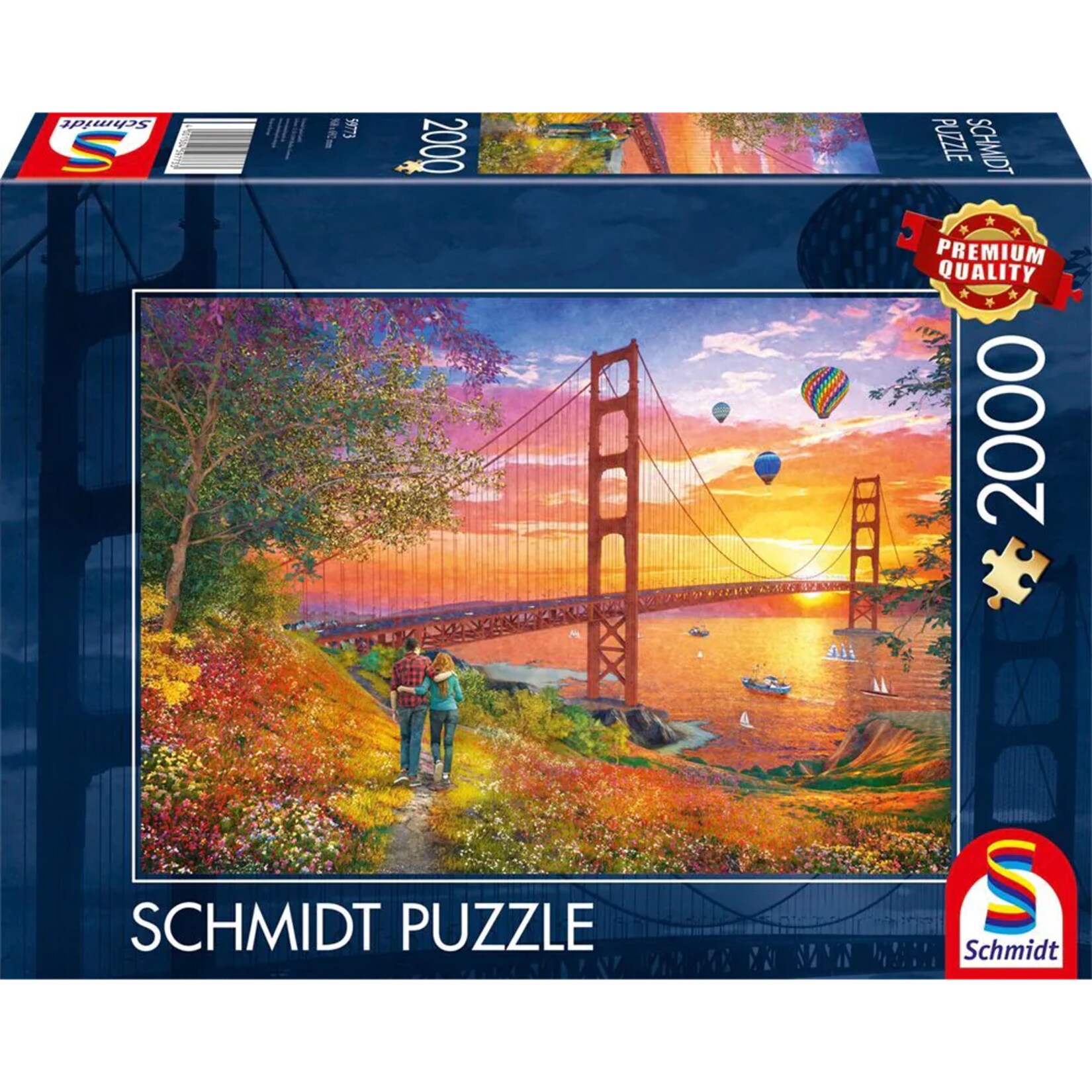 Schmidt Spiele Puzzle Spaziergang zur Golden Gate Bridge | 04001504597733