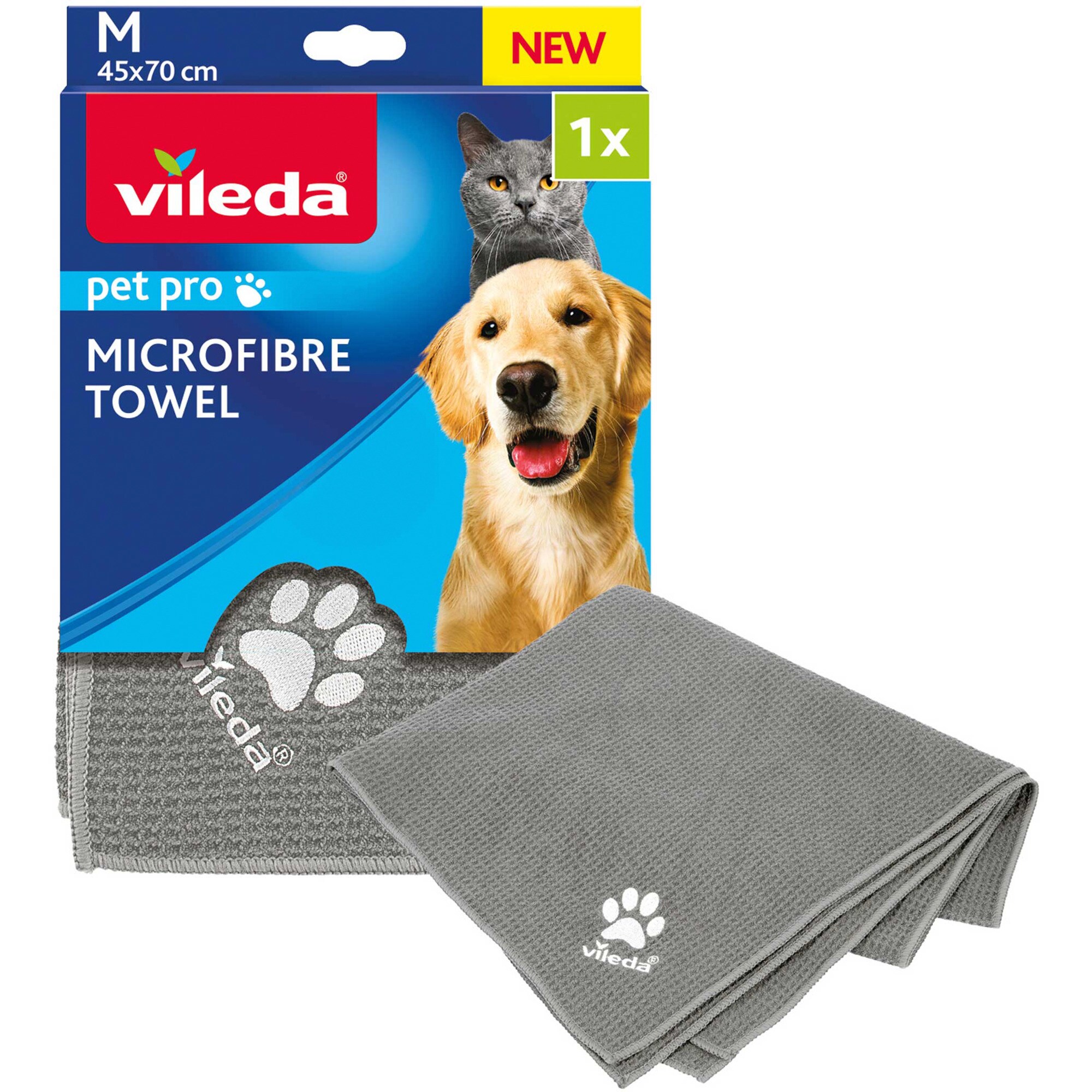 Vileda Handtuch Pet Pro Microfaser-Handtuch M - Bild 1