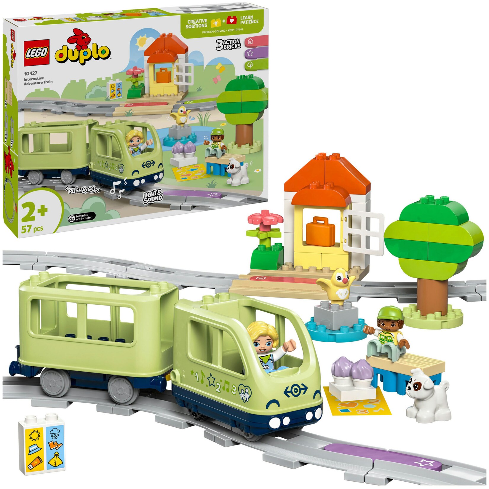 LEGO Konstruktionsspielzeug DUPLO Town Interaktive Abenteuer-Eisenbahn | 05702017583822