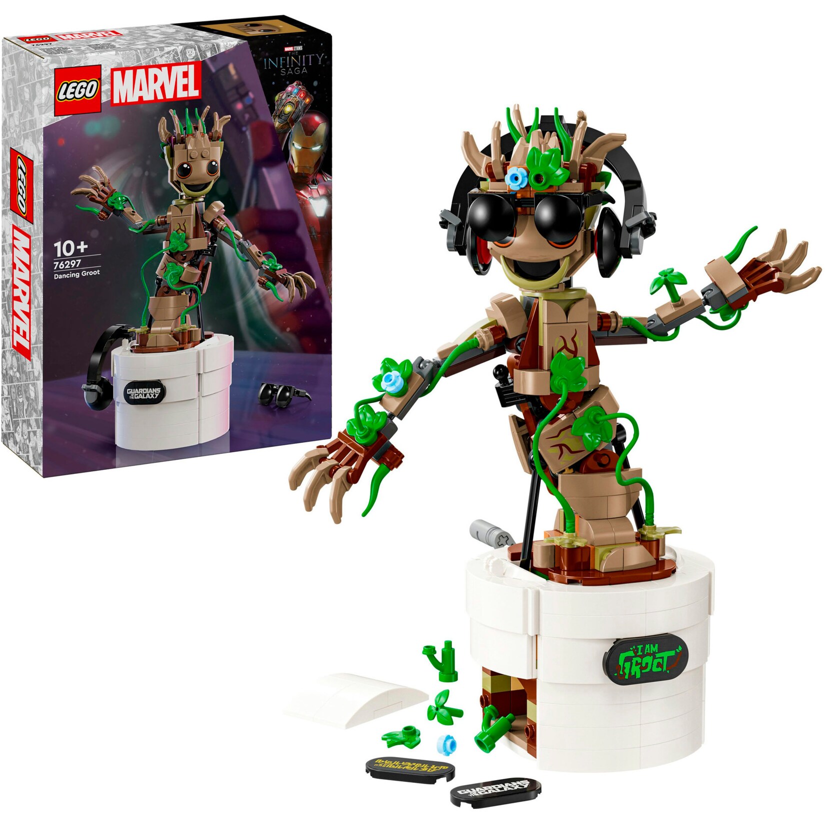 LEGO Konstruktionsspielzeug Marvel Super Heroes Tanzender Groot | 05702017601076