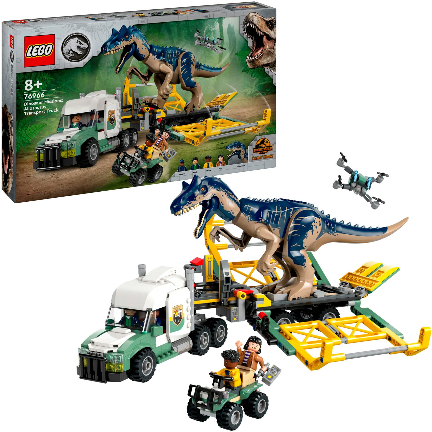 LEGO Konstruktionsspielzeug Jurassic World Dinosaurier-Missionen: Allosaurus-Transporter | 05702017583204