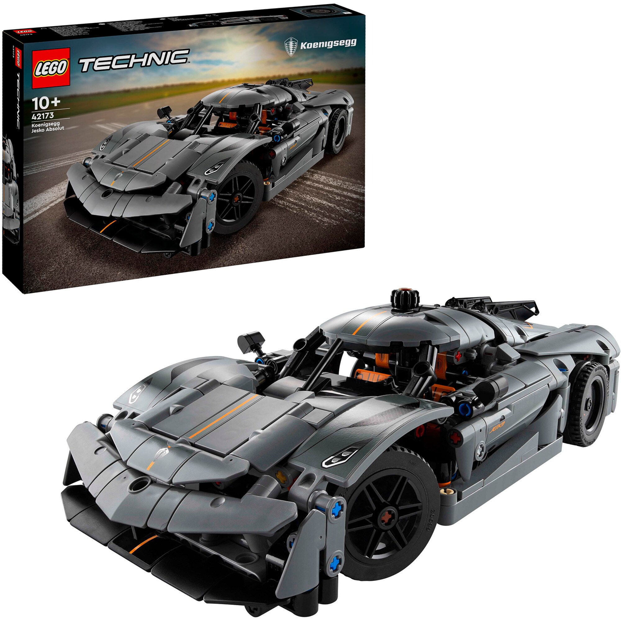 LEGO Konstruktionsspielzeug Technic Koenigsegg Jesko Absolut Supersportwagen in Grau - Bild 1