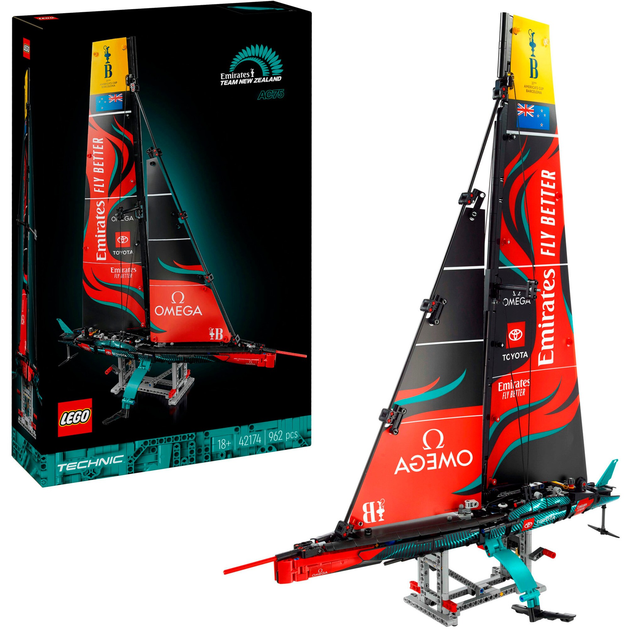 LEGO Konstruktionsspielzeug Technic Emirates Team New Zealand AC75 Rennjacht - Bild 1