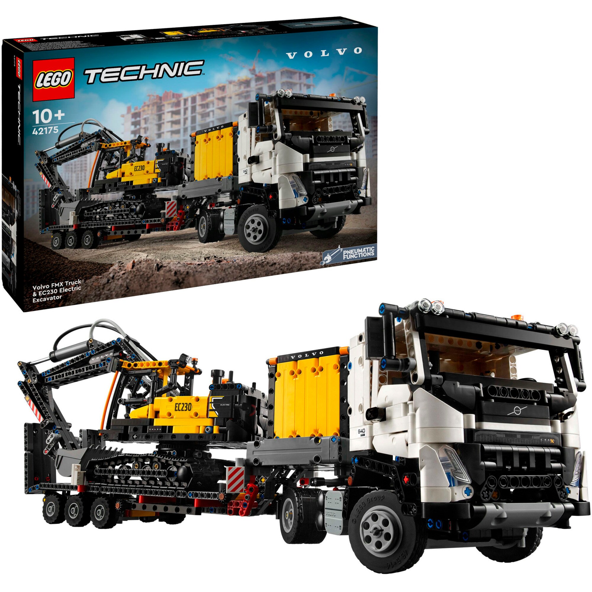 LEGO Konstruktionsspielzeug Technic Volvo FMX LKW mit EC230 Electric Raupenbagger - Bild 1
