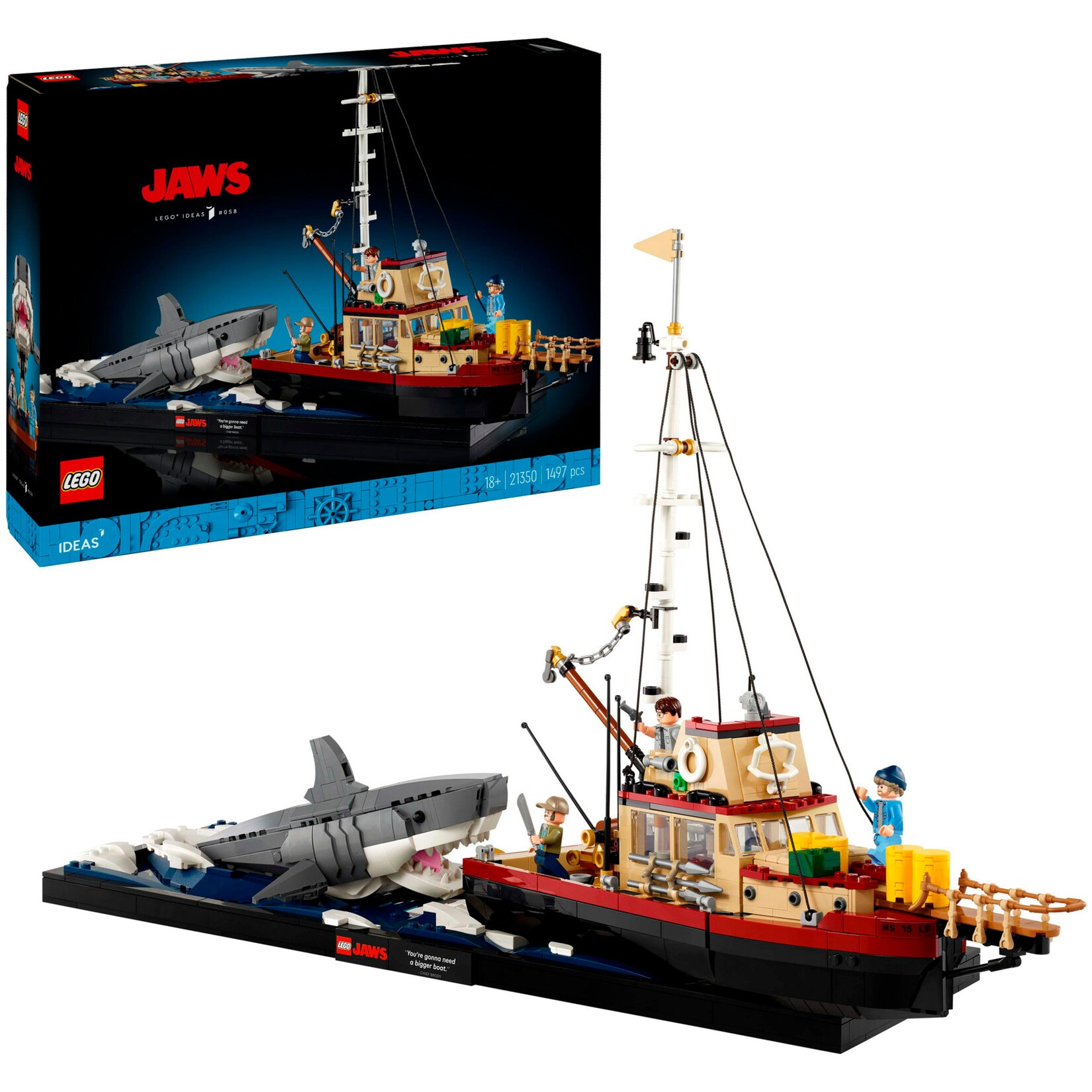 LEGO Konstruktionsspielzeug Ideas Der weiße Hai | 05702017599700