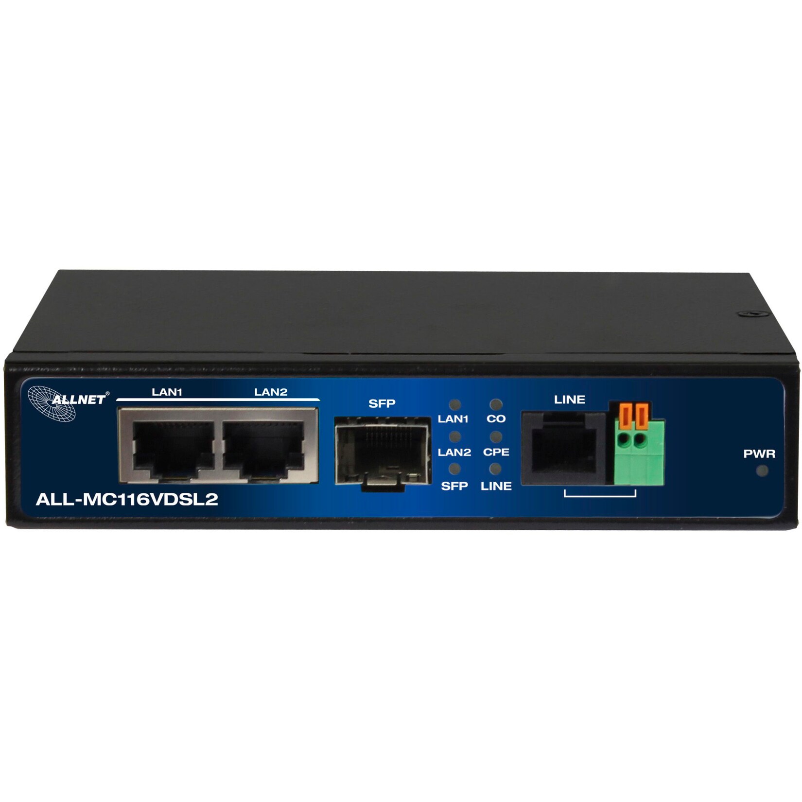 Allnet Modem ALL-MC116VDSL2 Punkt-zu-Punkt Modem VDSL2 via 2-Draht unmanaged | 04038816114549