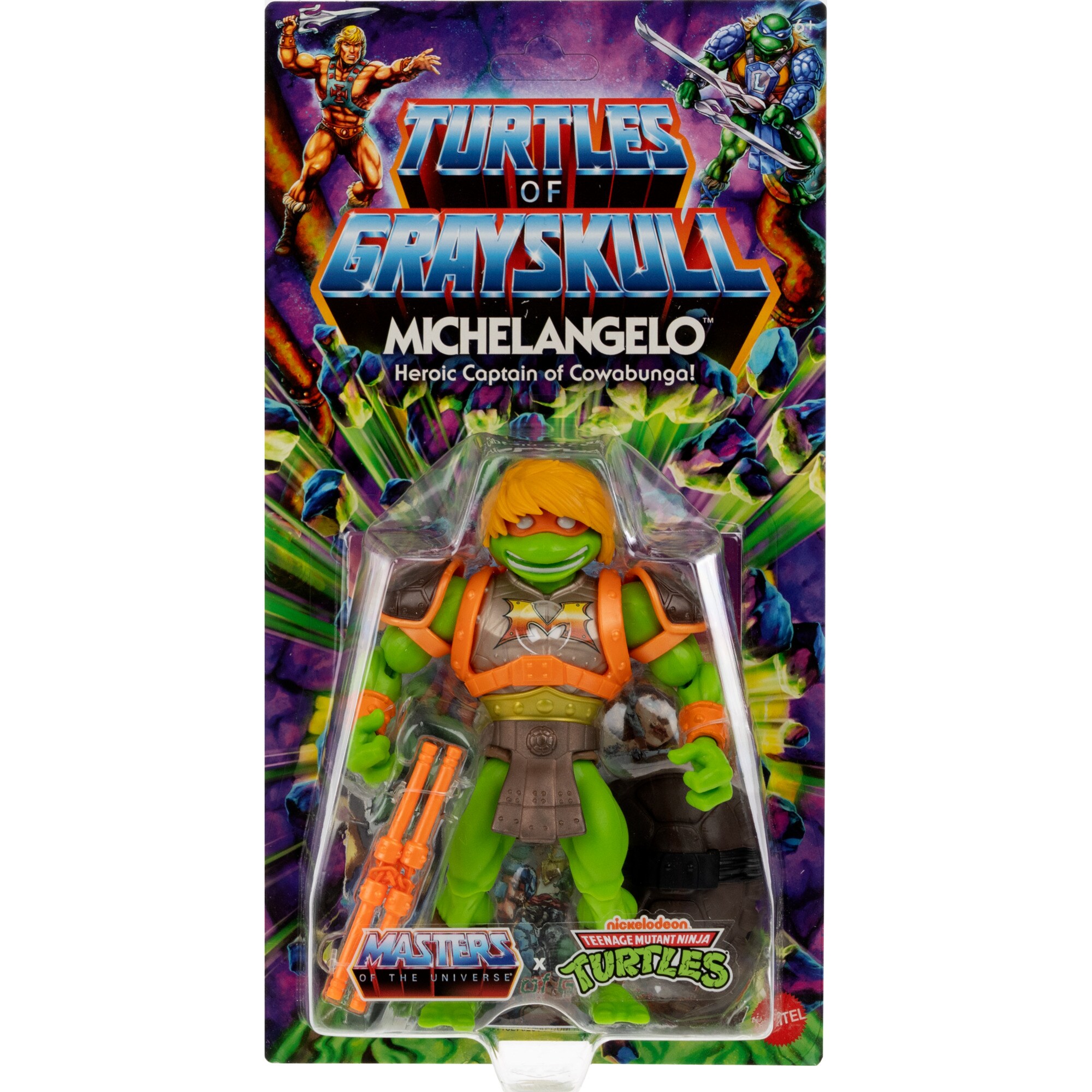 Mattel Spielfigur Masters of the Universe Origins Turtles of Grayskull Michelangelo - Bild 1