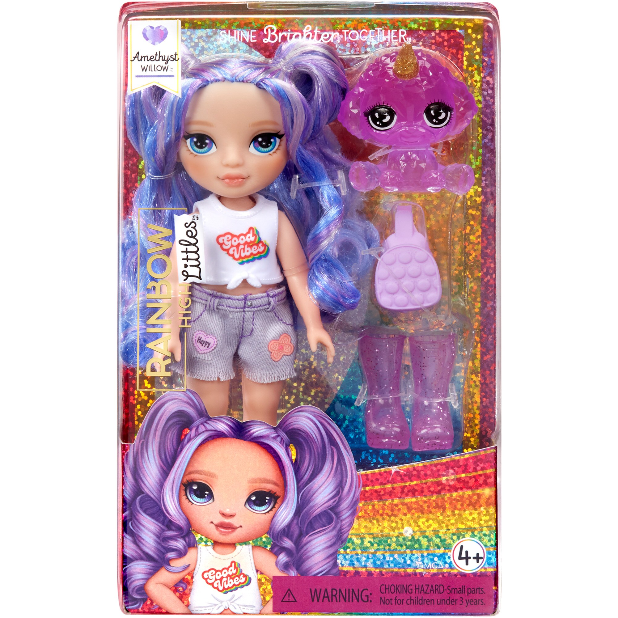 MGA Entertainment Puppe Rainbow High Littles - Amethyst (Purple) - Bild 1