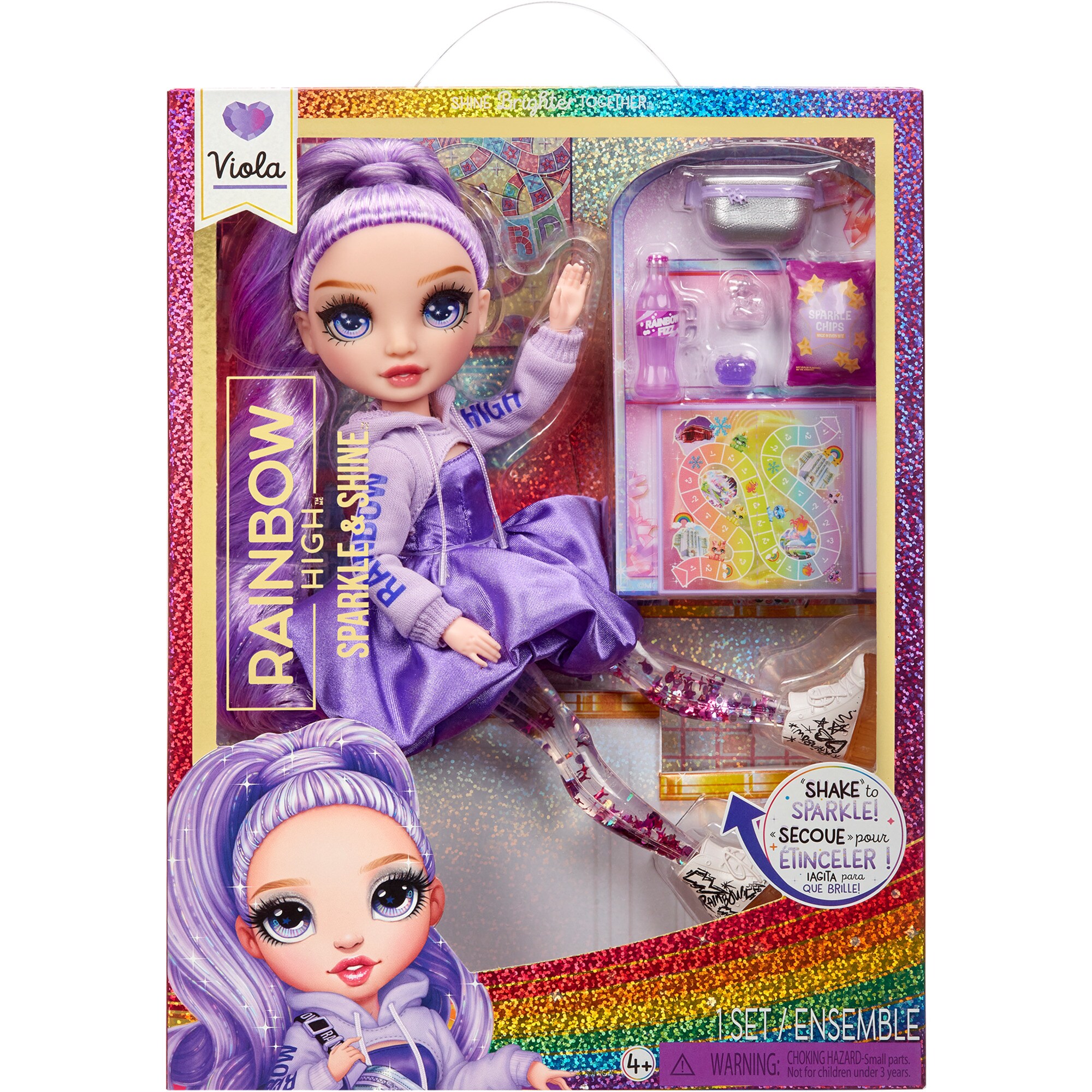 MGA Entertainment Puppe Rainbow High Rainbow High Sparkle & Shine Fashion Doll - Viola - Bild 1