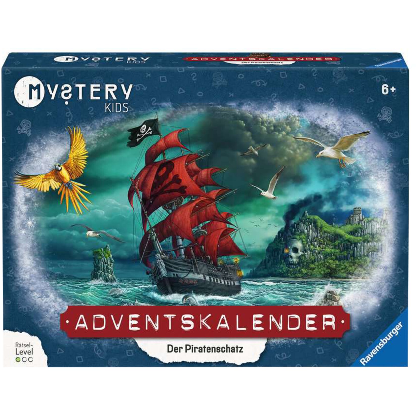 Ravensburger Rätselspiel Mystery kids Adventskalender „Der Piratenschatz“ | 04005556201860