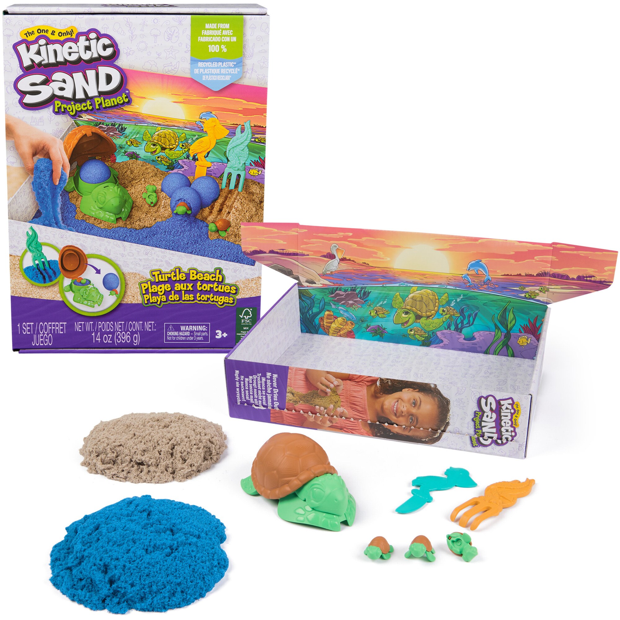 Kinetic Sand Spielsand Kinetic Sand Project Planet - Schildkr&ouml;ten Spielset - Bild 1