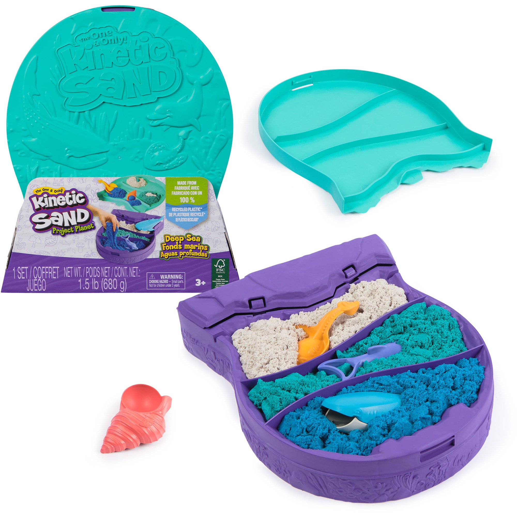Kinetic Sand Spielsand Kinetic Sand Project Planet - Ozean Spielset - Bild 1
